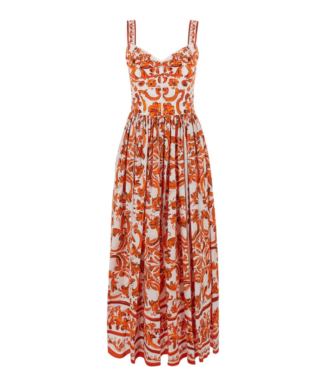 DOLCE&GABBANA Мульти хлопковое повседневное платье, фото 1