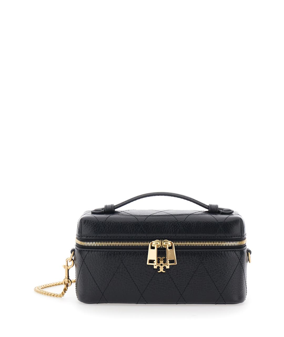 TORY BURCH Черная кожаная сумка через плечо, фото 1