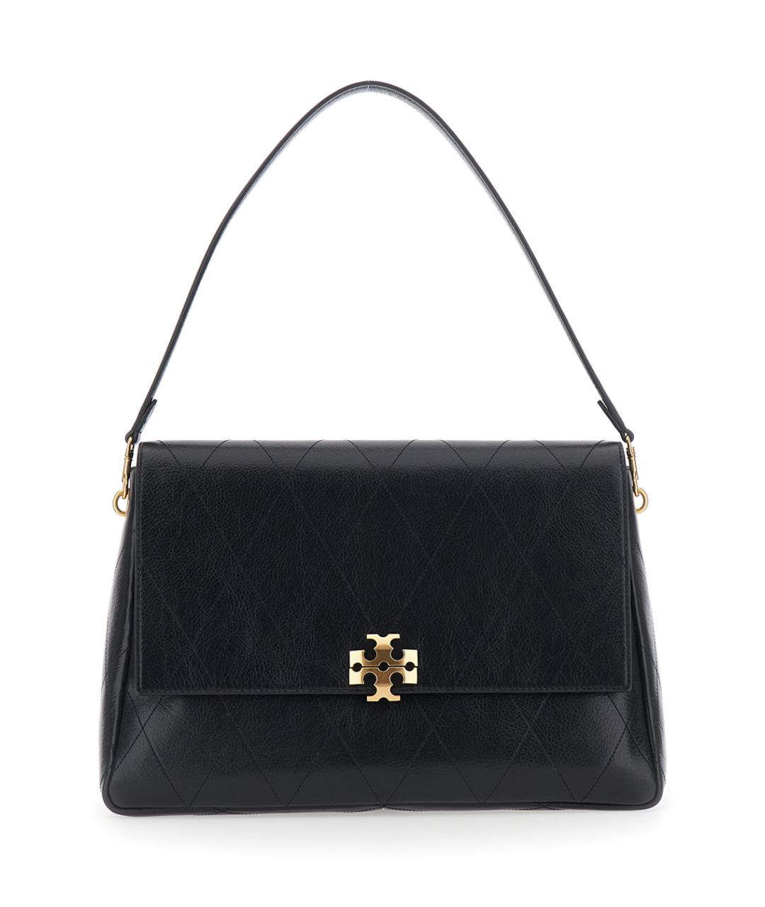 TORY BURCH Черная кожаная сумка через плечо, фото 1