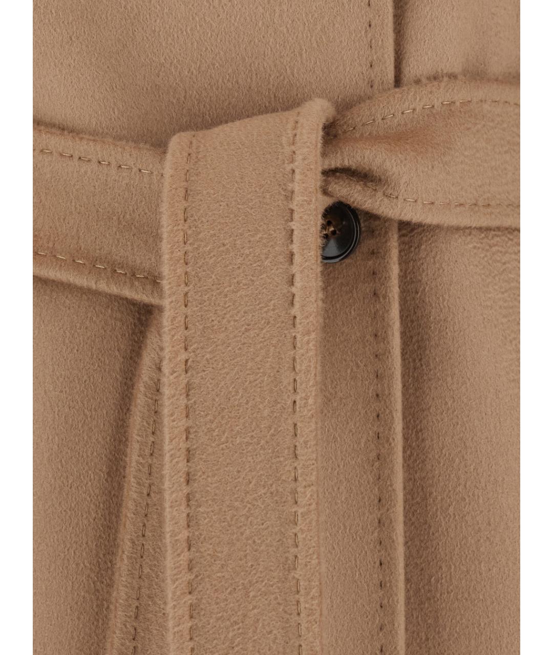 MAX MARA STUDIO Бежевое пальто, фото 3