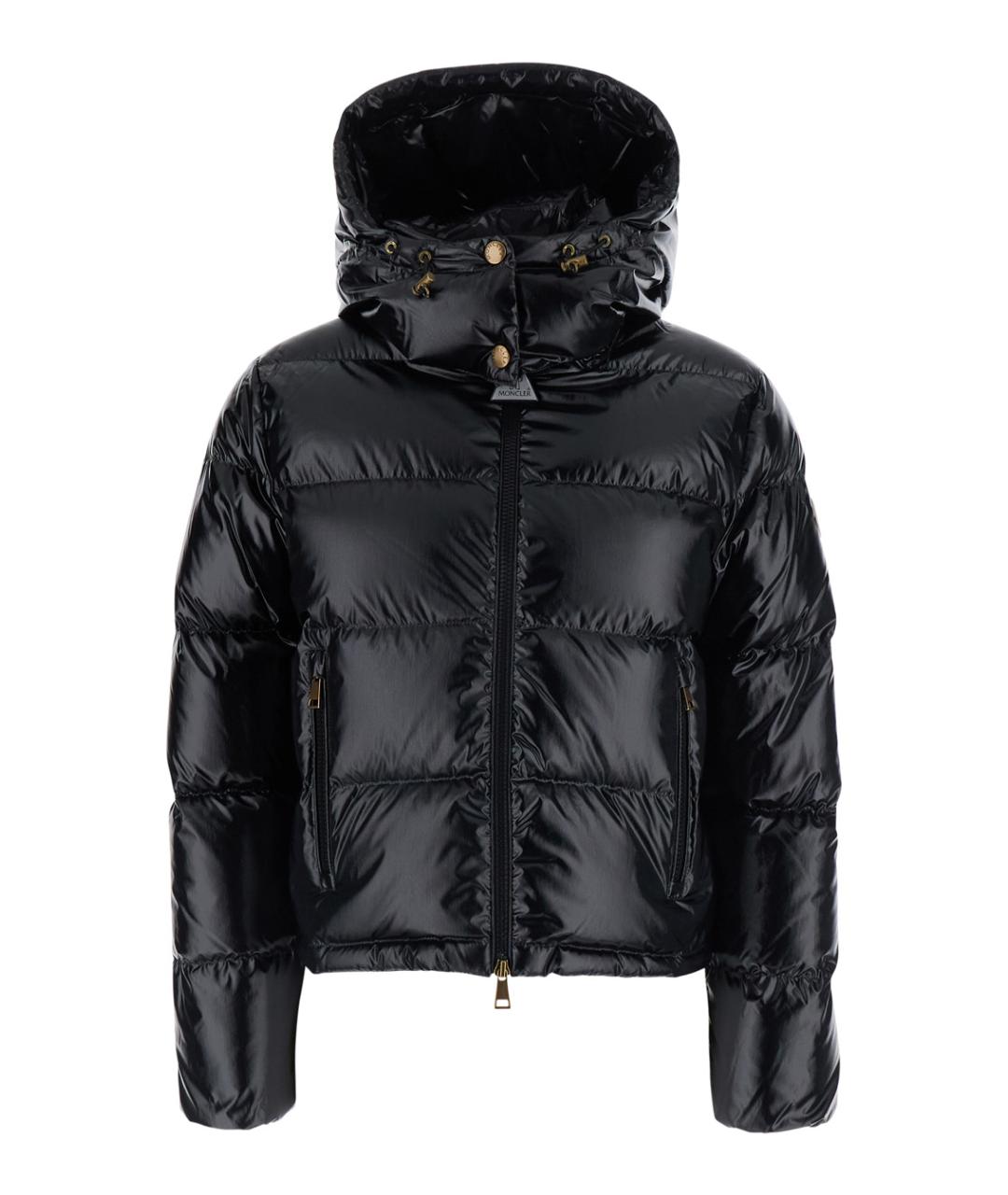 MONCLER Черный пуховик, фото 1