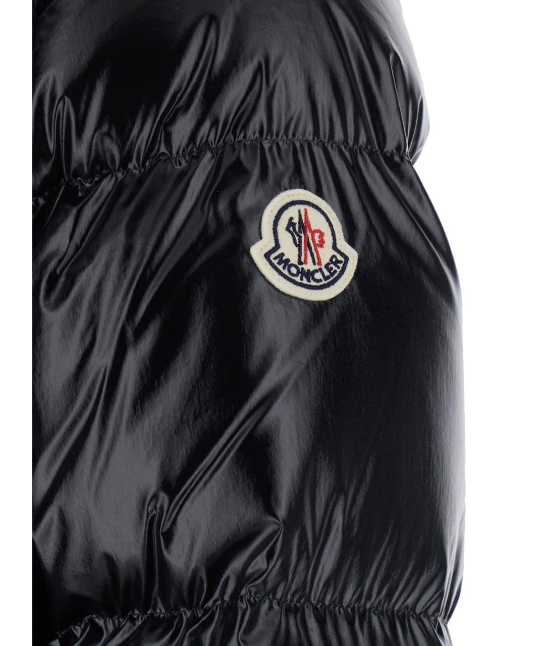 MONCLER Черный пуховик, фото 3