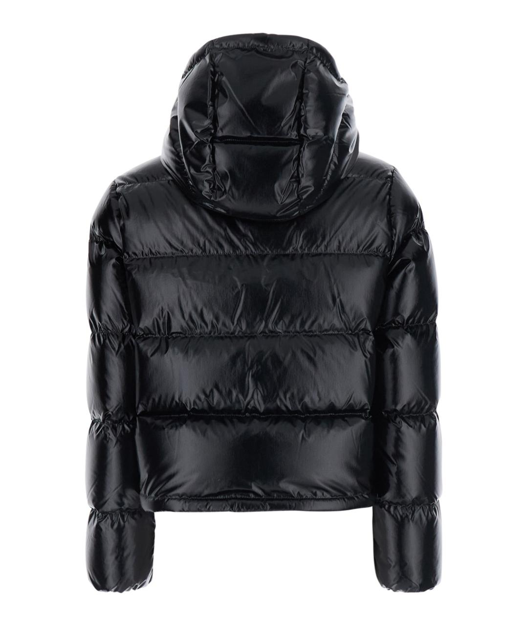 MONCLER Черный пуховик, фото 2