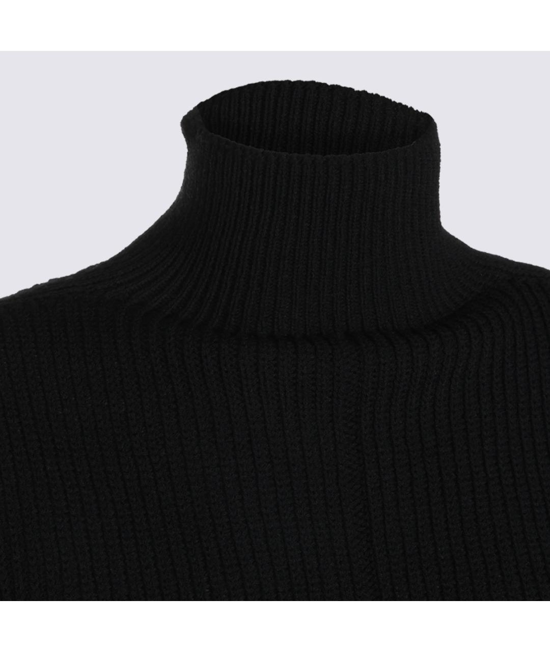 RICK OWENS Черный шерстяной джемпер / свитер, фото 3