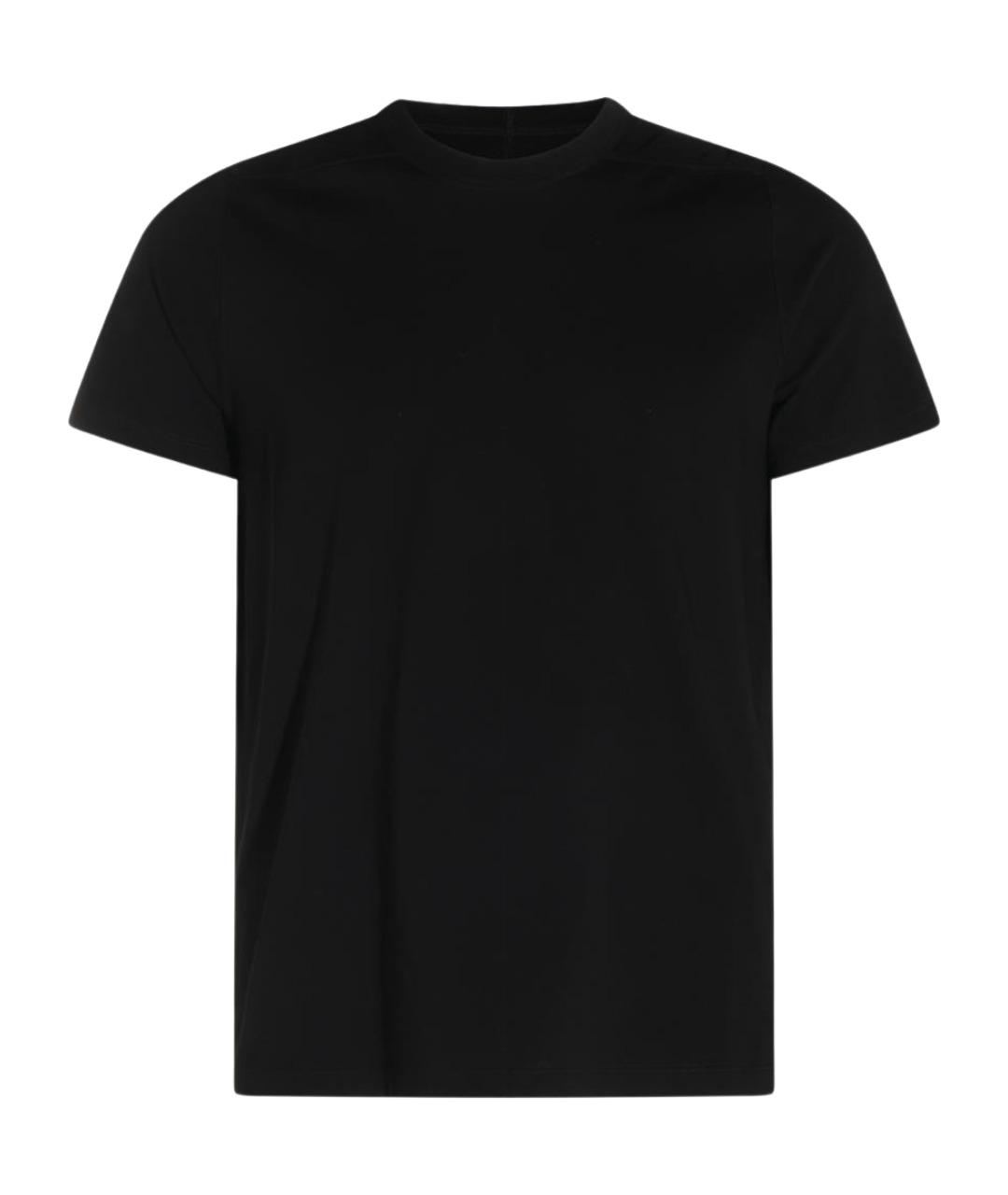 RICK OWENS Черная хлопковая футболка, фото 1