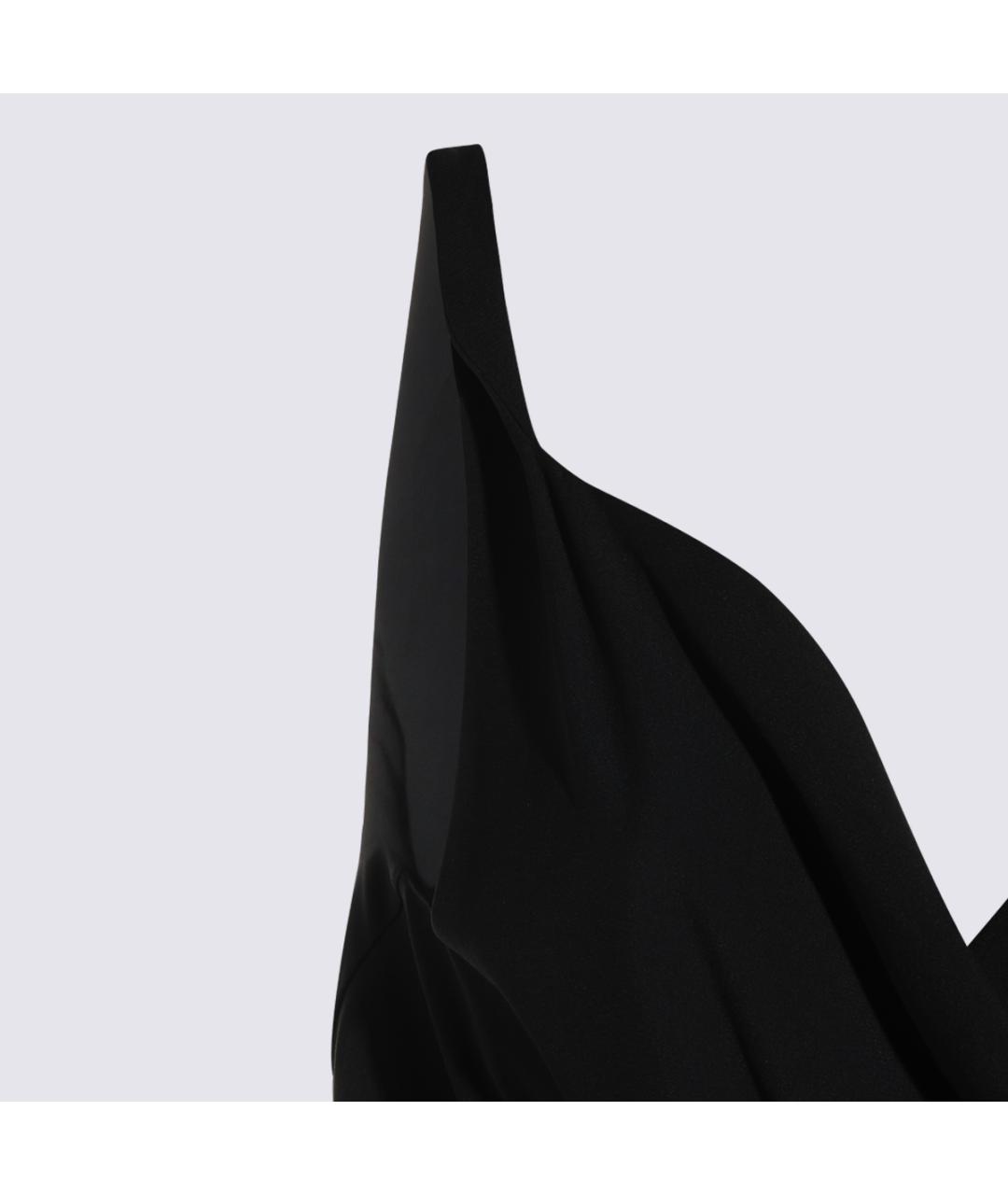 RICK OWENS Черное вискозное повседневное платье, фото 4