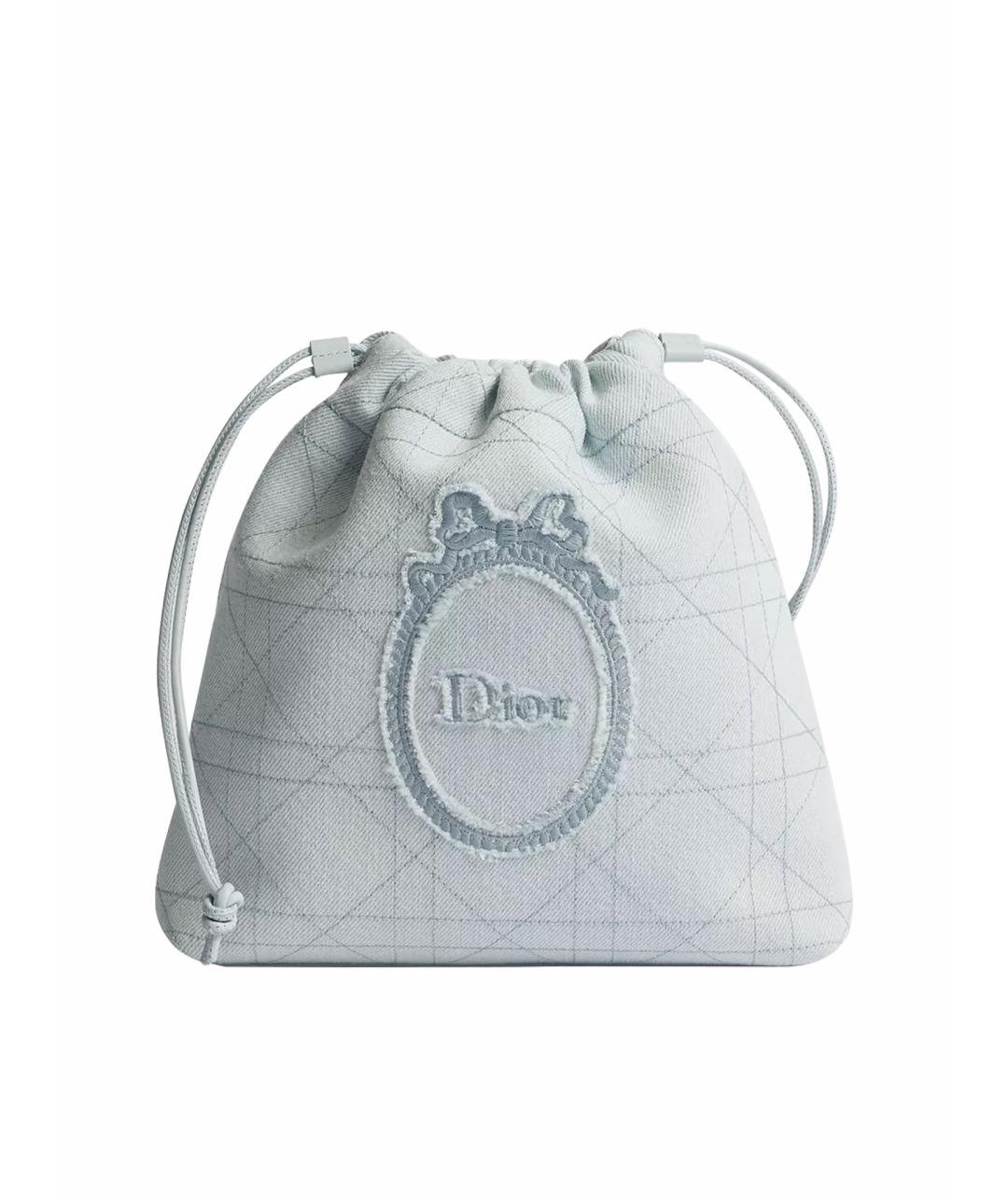 CHRISTIAN DIOR Голубая сумка тоут, фото 1