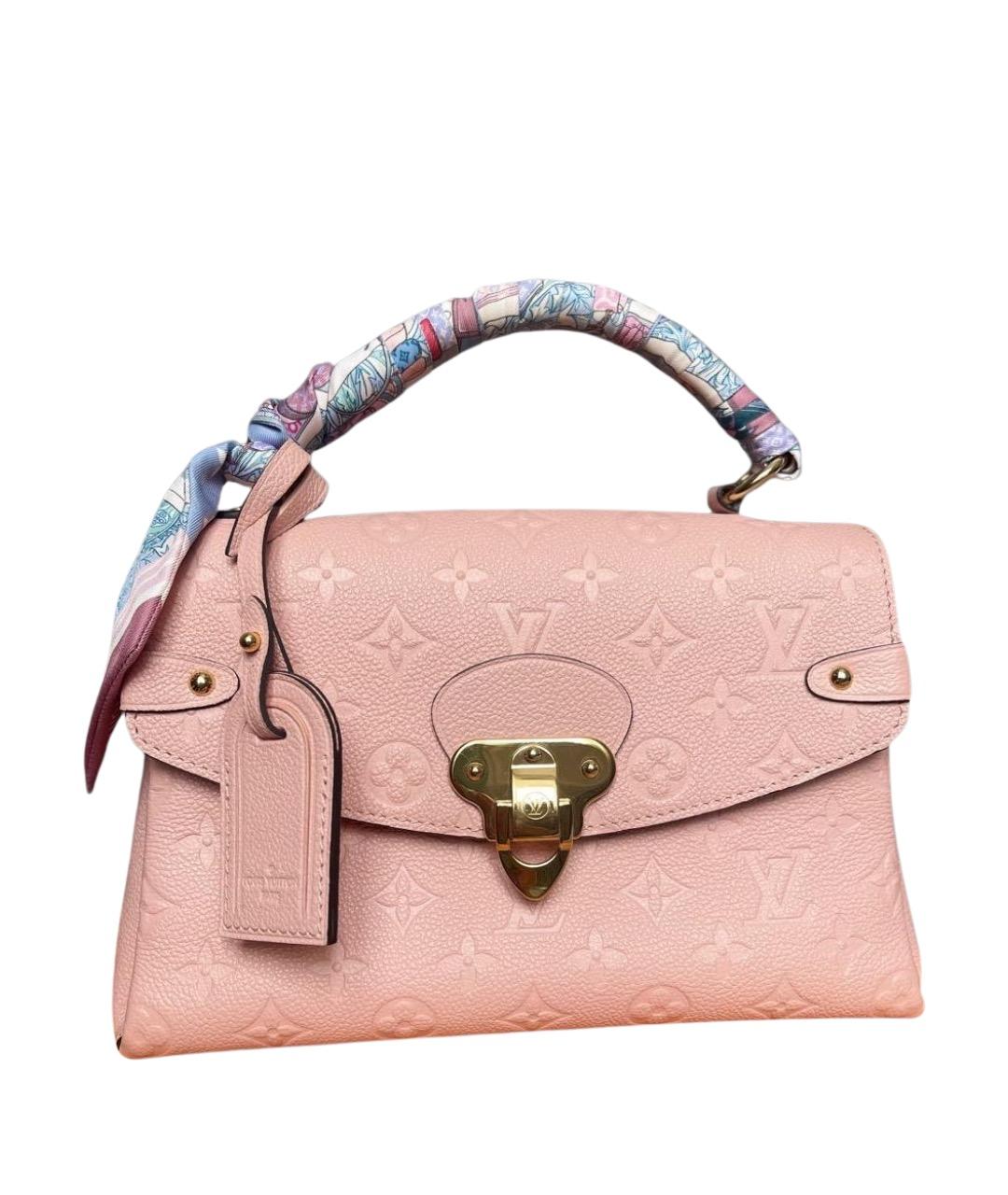 LOUIS VUITTON Розовая кожаная сумка с короткими ручками, фото 1