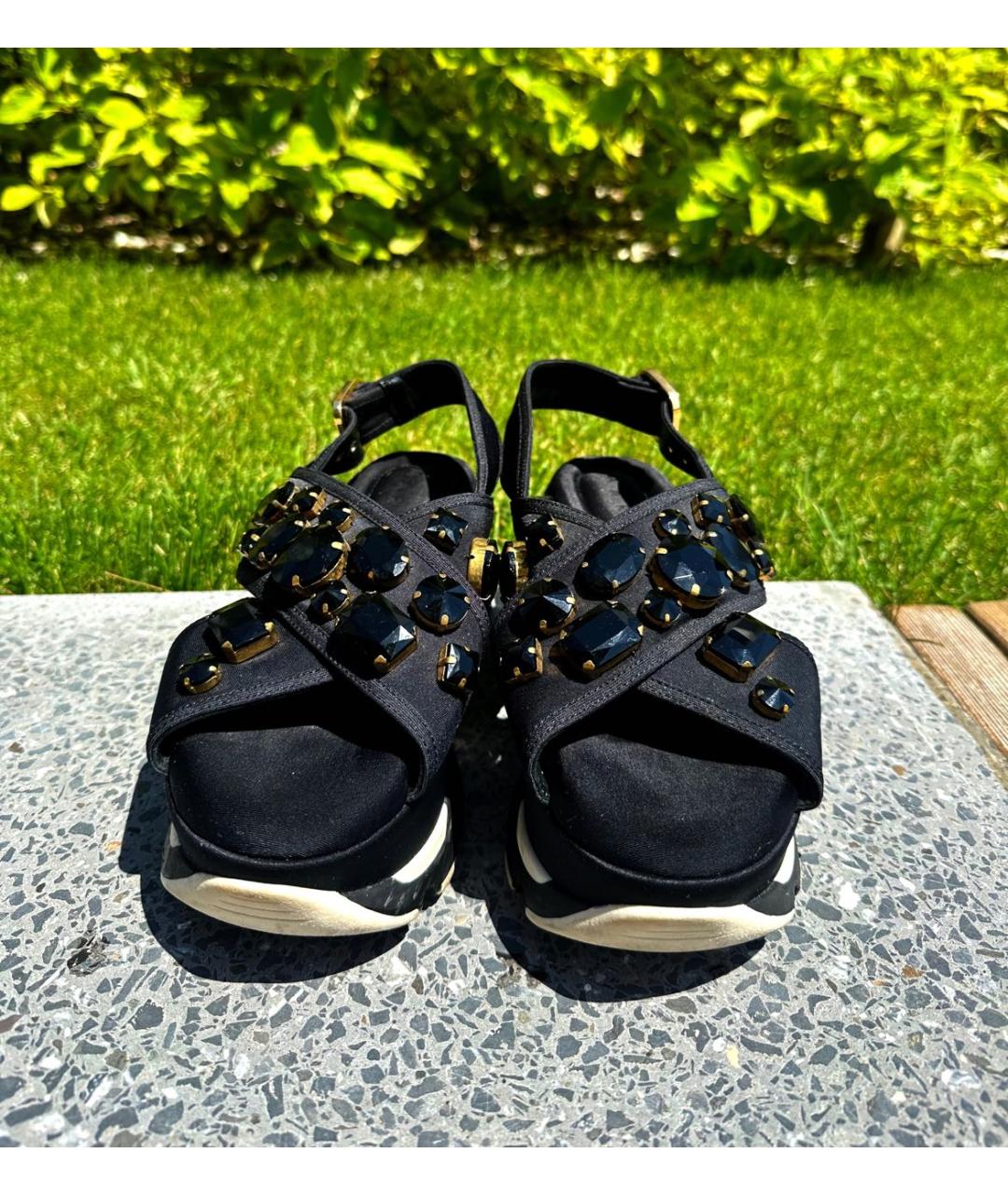 MARNI Черные босоножки, фото 2