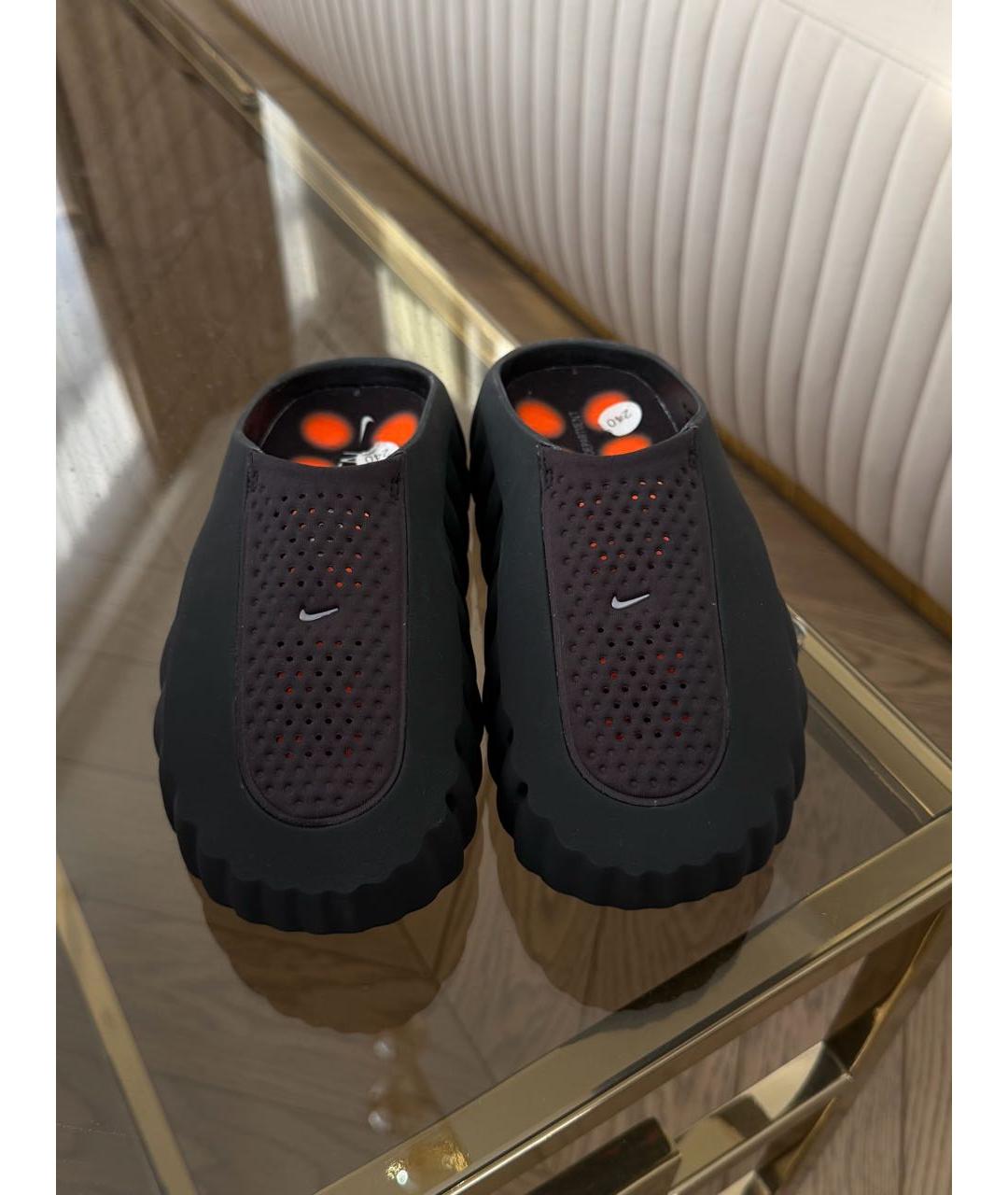 NIKE Черные резиновые мюли, фото 3