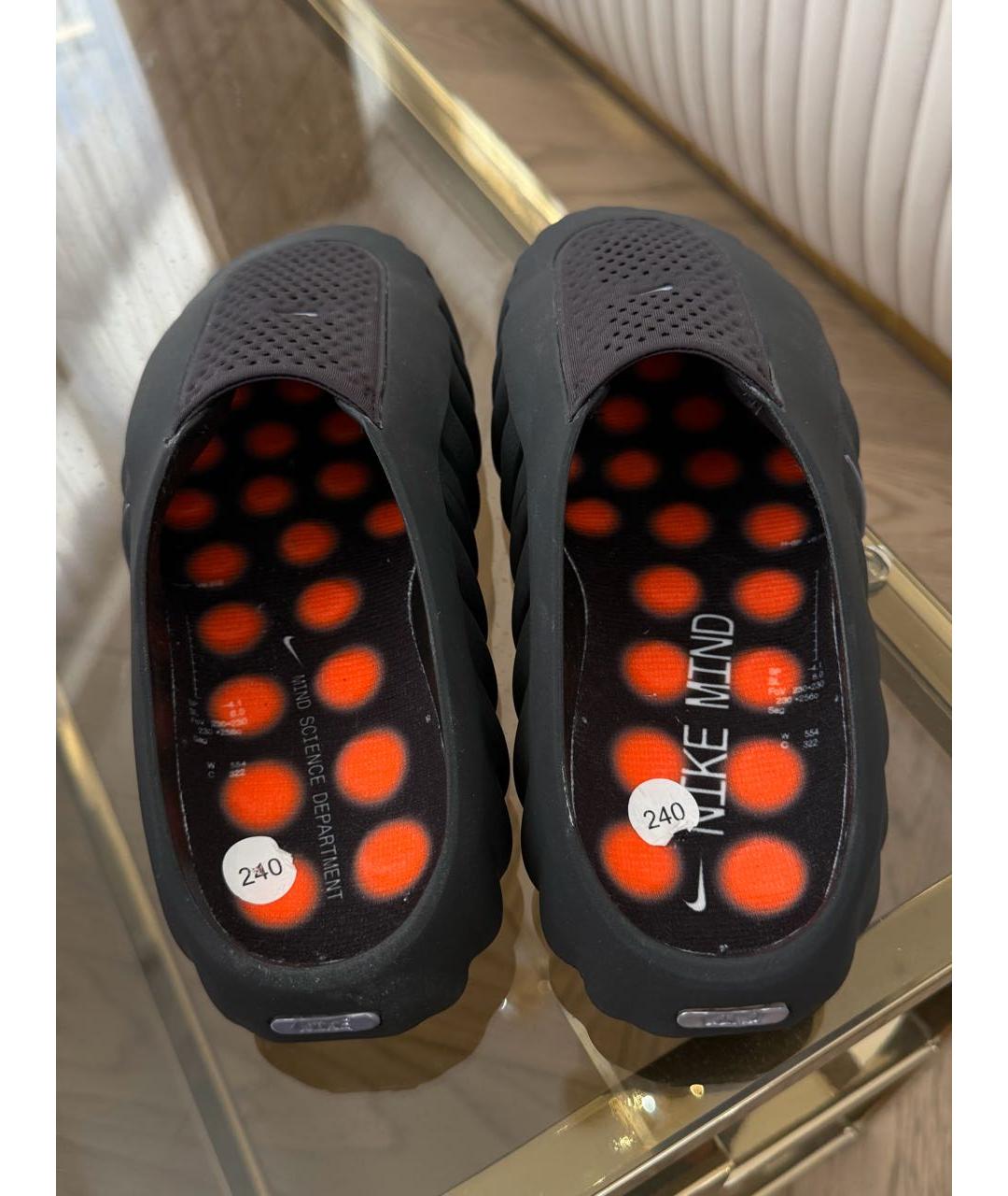 NIKE Черные резиновые мюли, фото 4