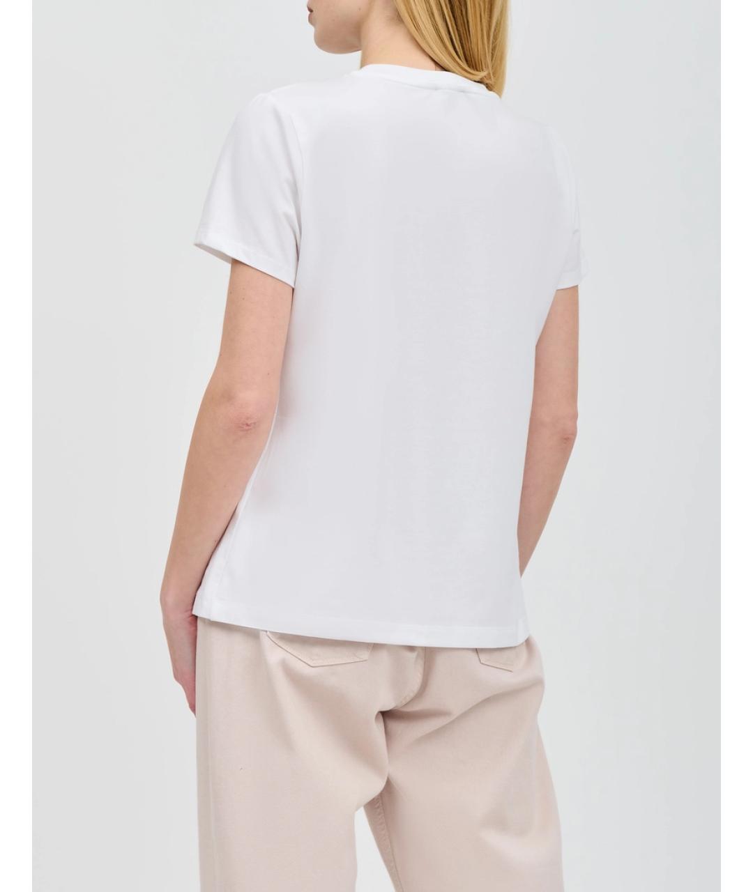 DKNY Белая хлопковая футболка, фото 2
