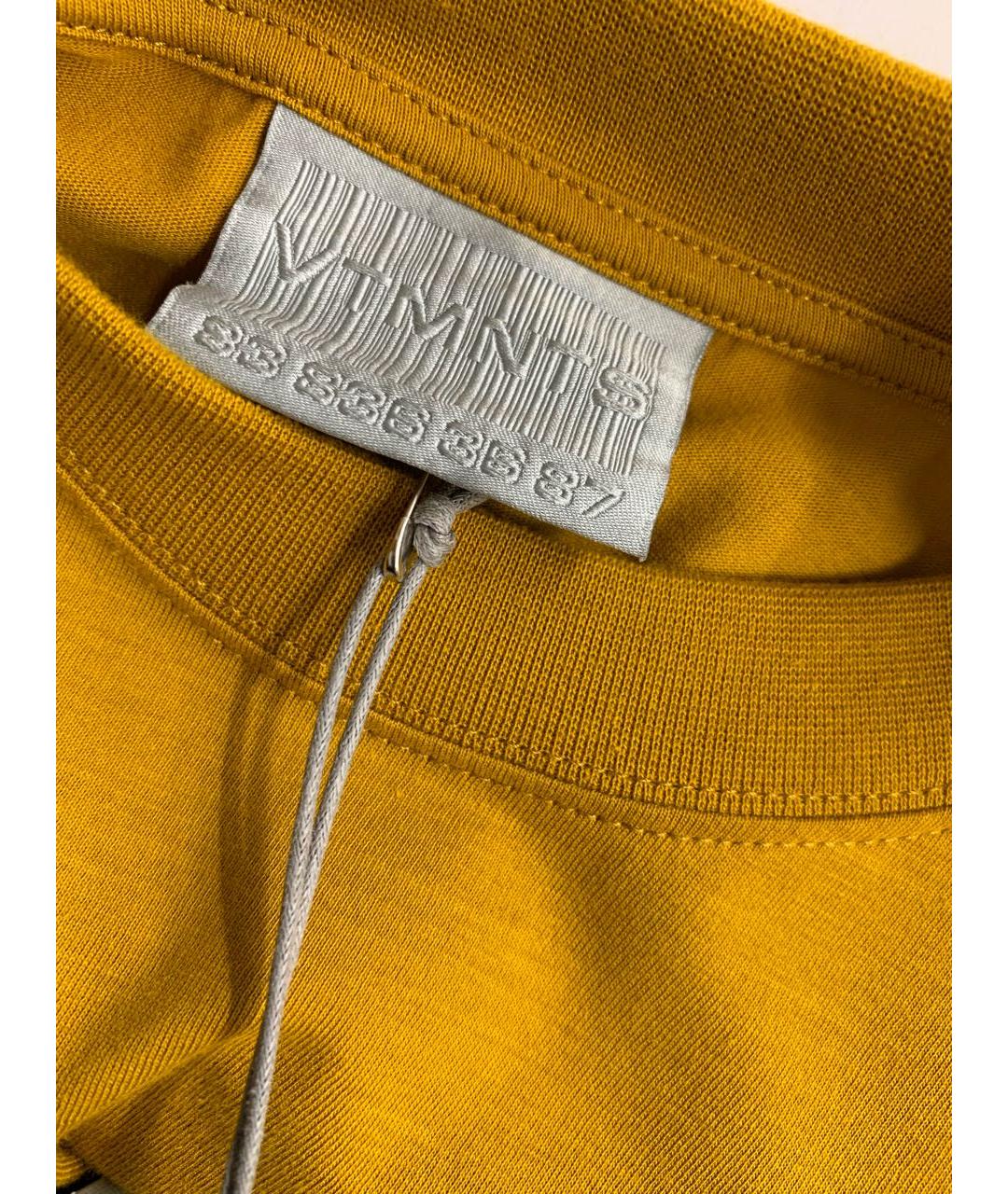 VETEMENTS Черная хлопковая футболка, фото 7