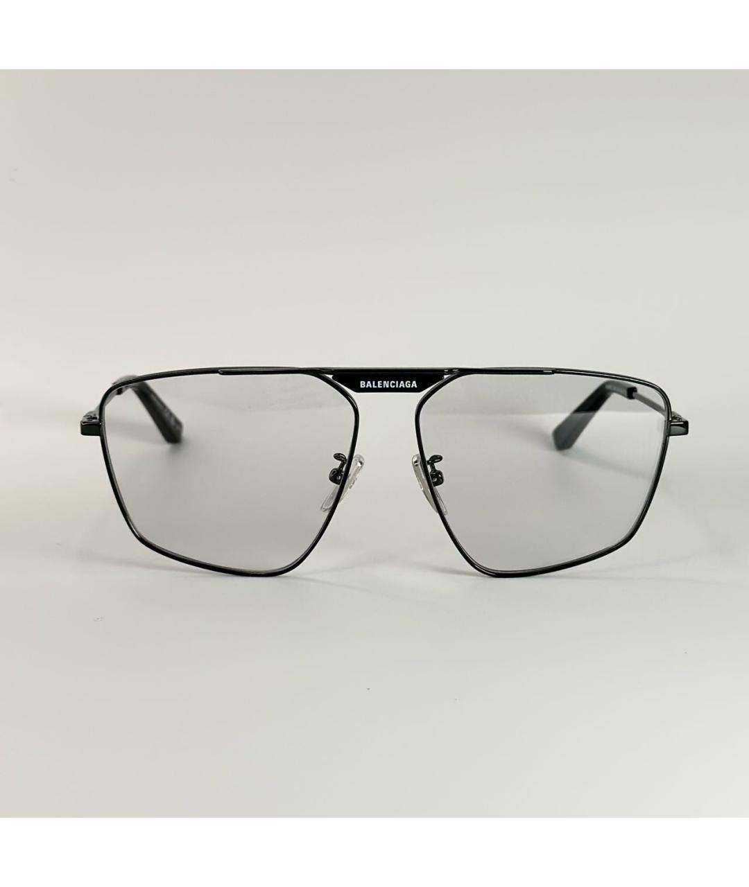 BALENCIAGA Серые металлические солнцезащитные очки, фото 3