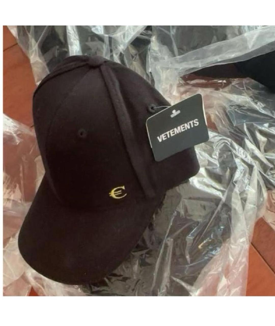 VETEMENTS Черная хлопковая кепка/бейсболка, фото 6
