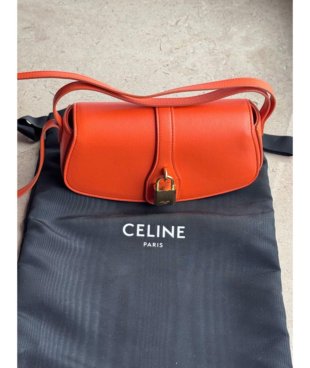 CELINE Кожаная сумка через плечо, фото 2