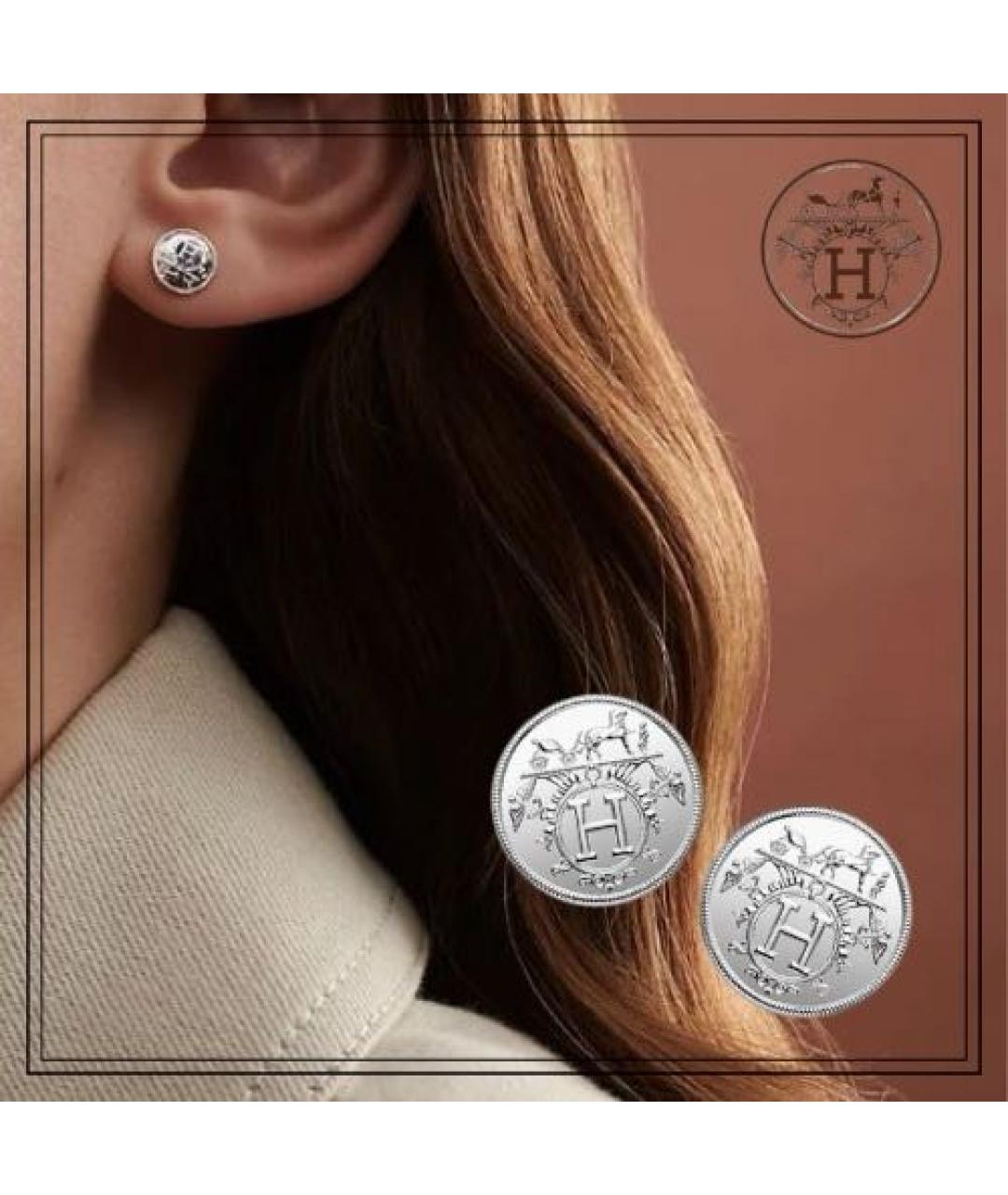 HERMES Серебряные серебряные серьги, фото 8