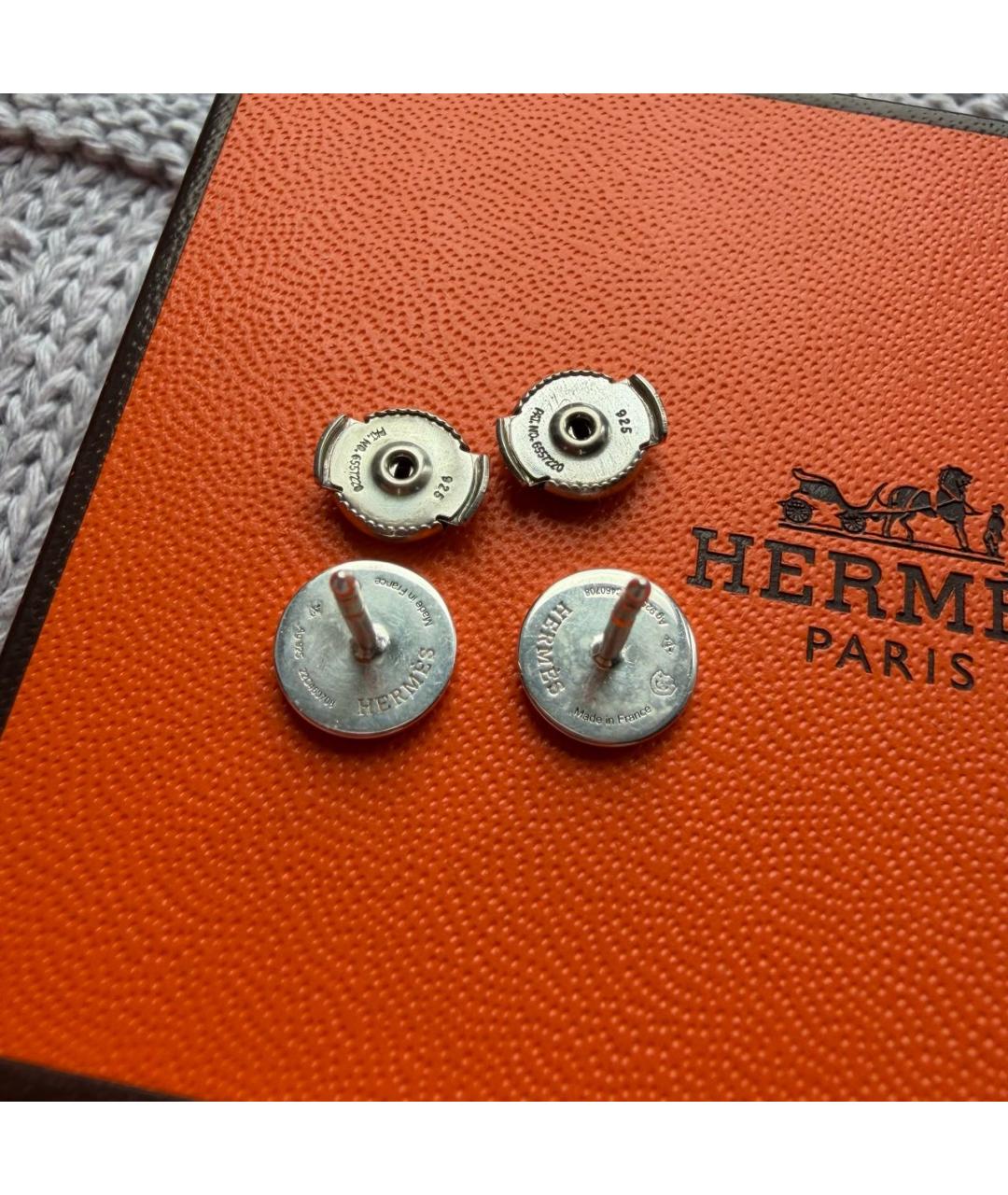 HERMES Серебряные серебряные серьги, фото 5