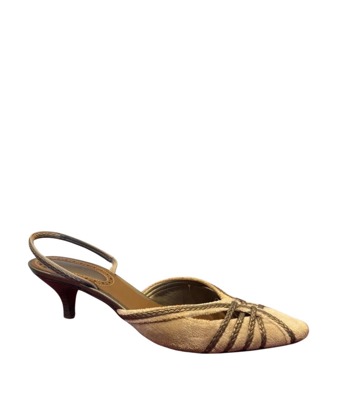 BOTTEGA VENETA Бежевые босоножки, фото 1