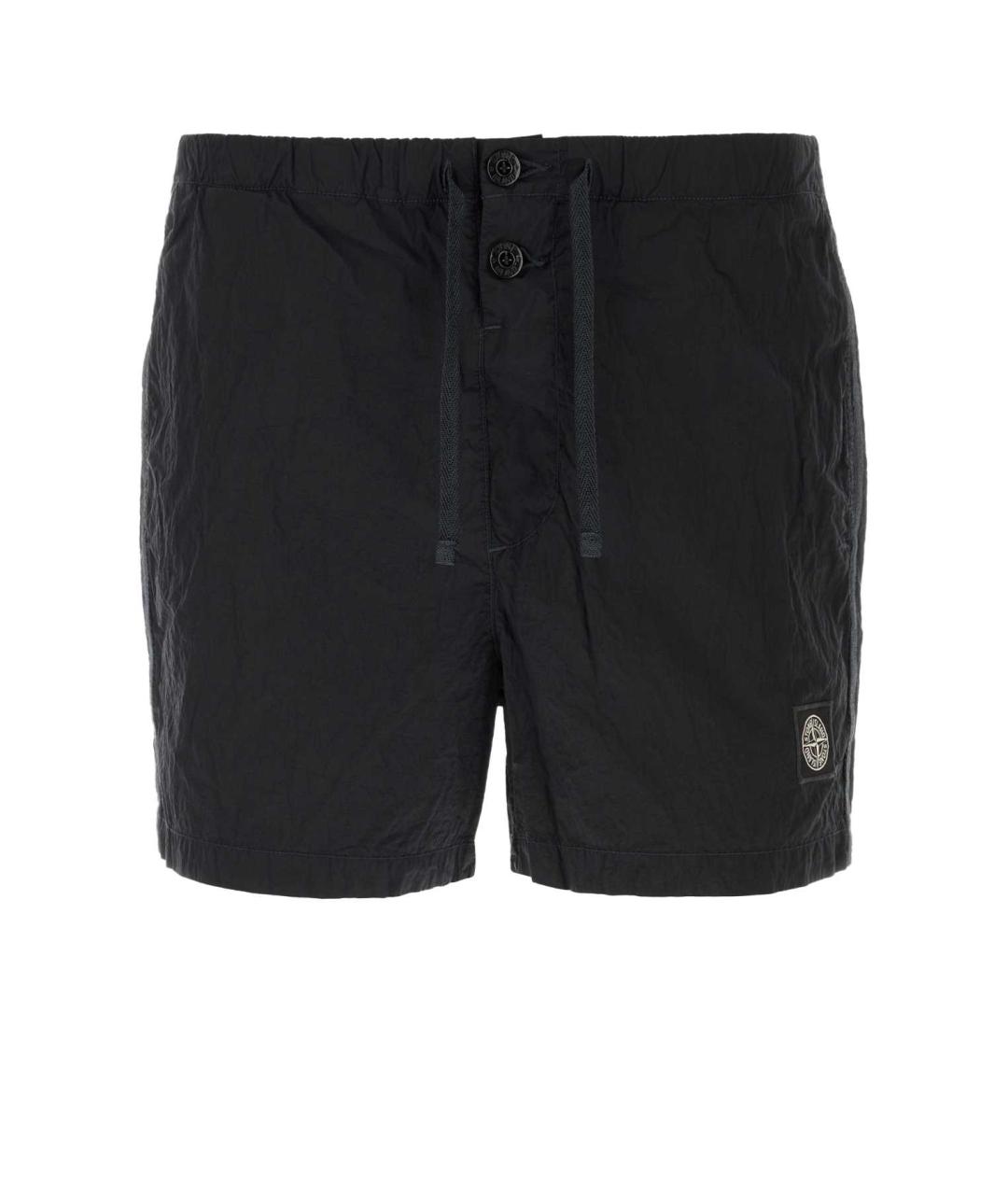 STONE ISLAND Синие полиамидовые шорты, фото 1