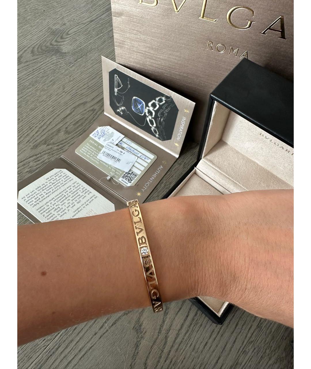 BVLGARI Золотой браслет из розового золота, фото 3