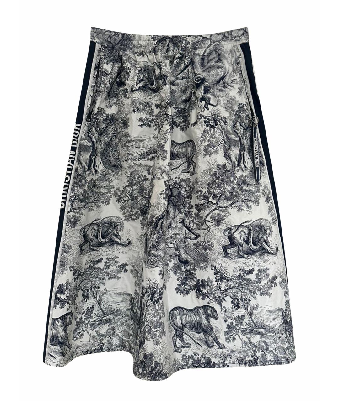CHRISTIAN DIOR Темно-синяя полиэстеровая юбка миди, фото 1