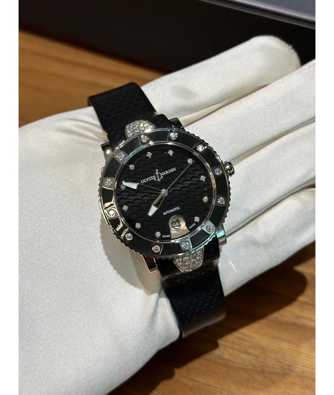 Ulysse Nardin Черные металлические часы, фото 5