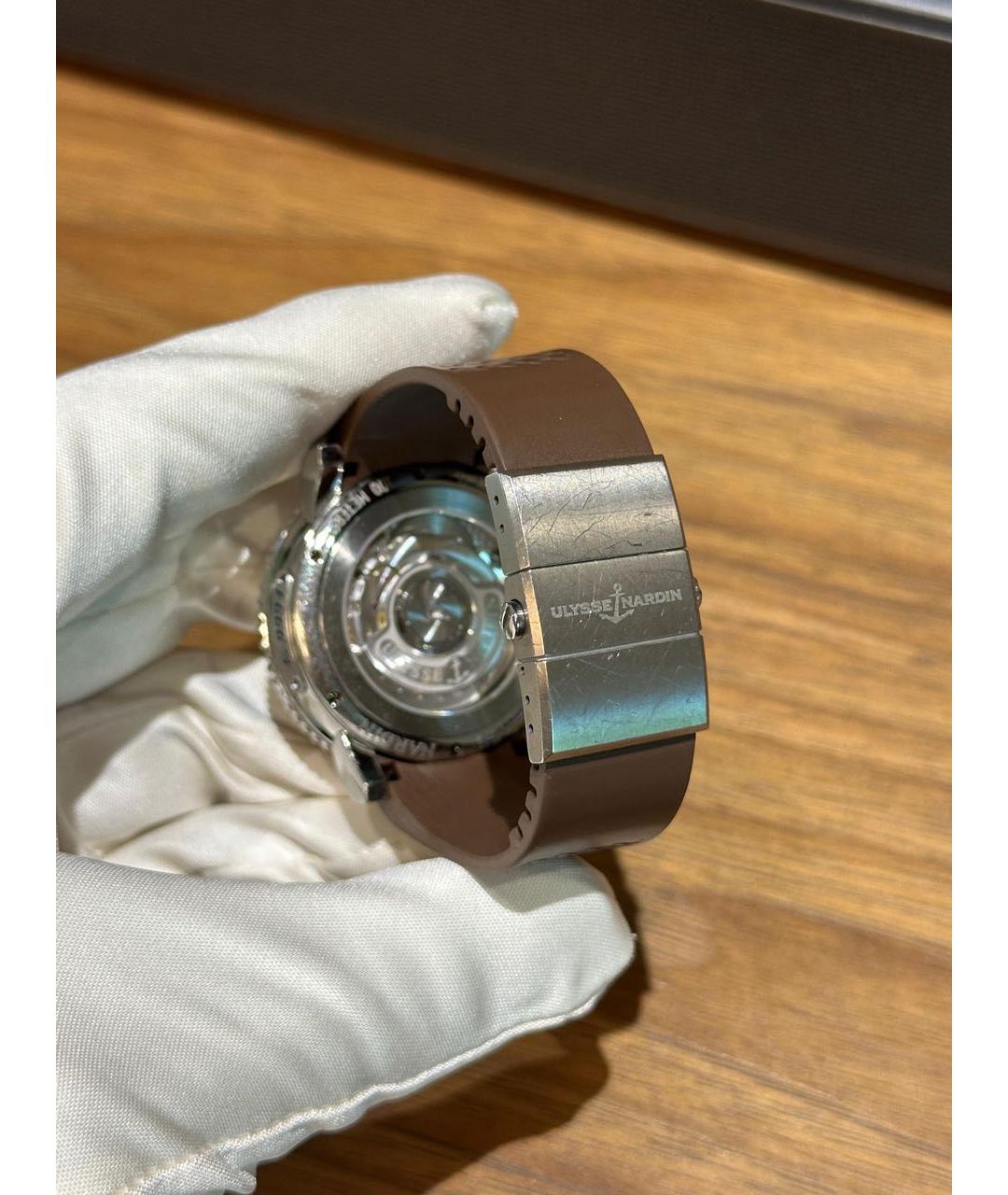 Ulysse Nardin Черные металлические часы, фото 3