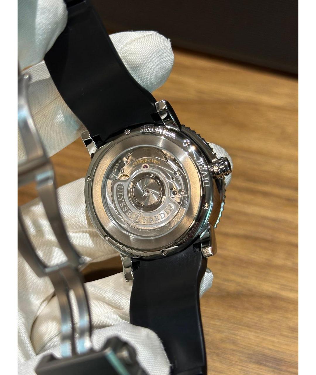 Ulysse Nardin Черные металлические часы, фото 2