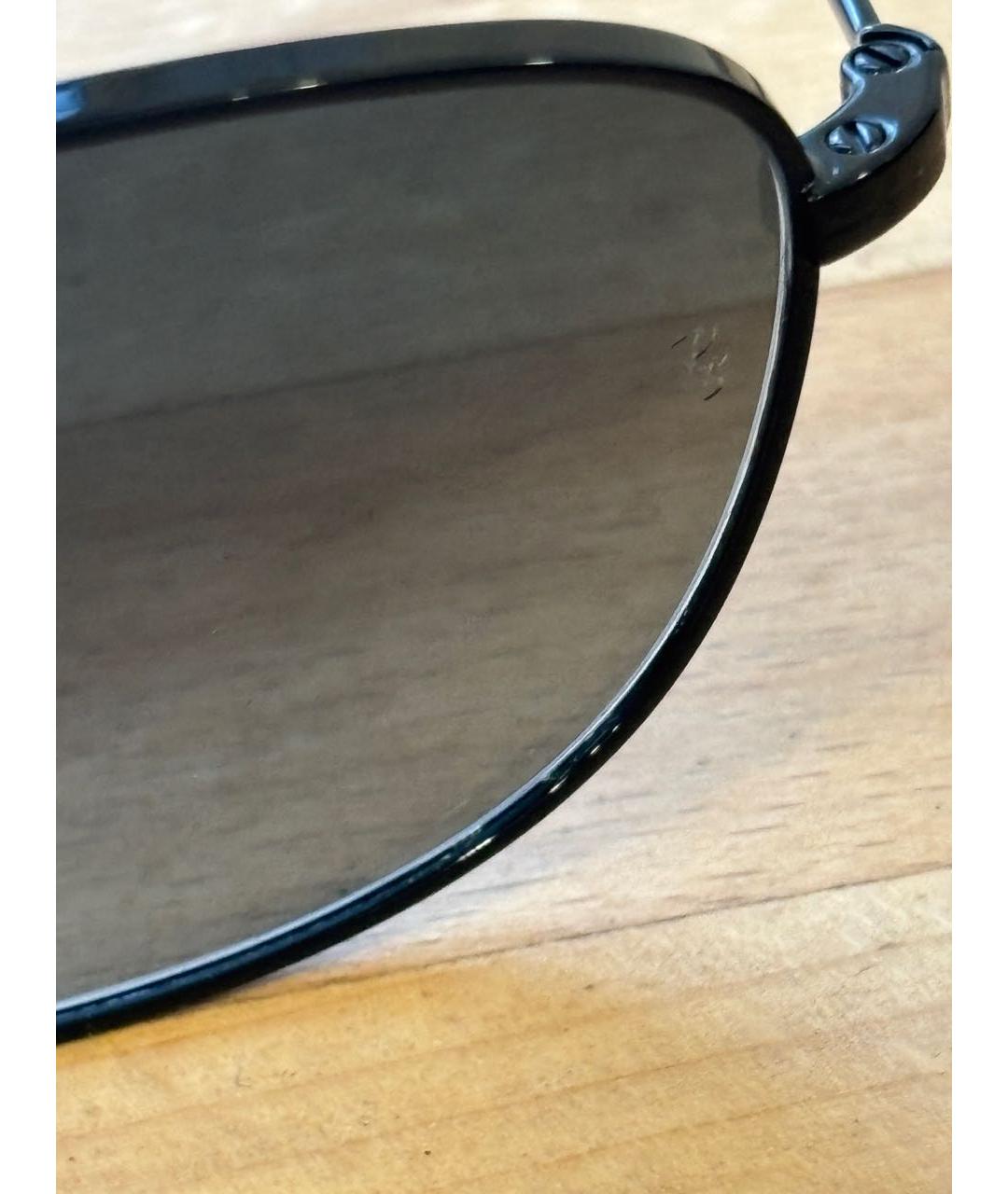 RAY BAN Черные металлические солнцезащитные очки, фото 7