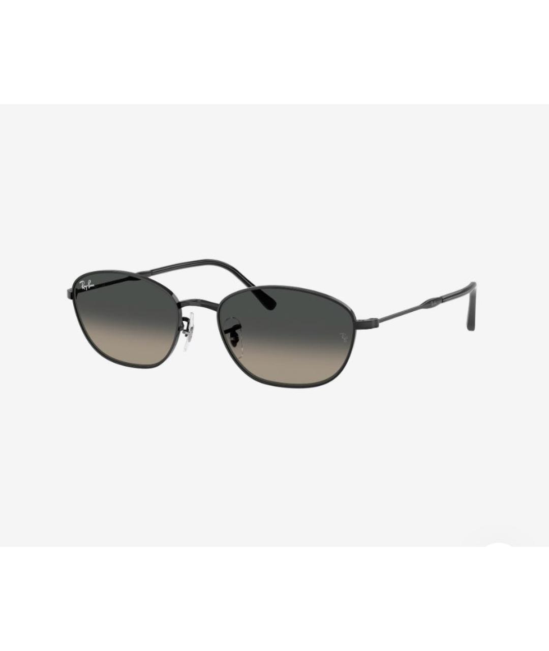 RAY BAN Черные металлические солнцезащитные очки, фото 9