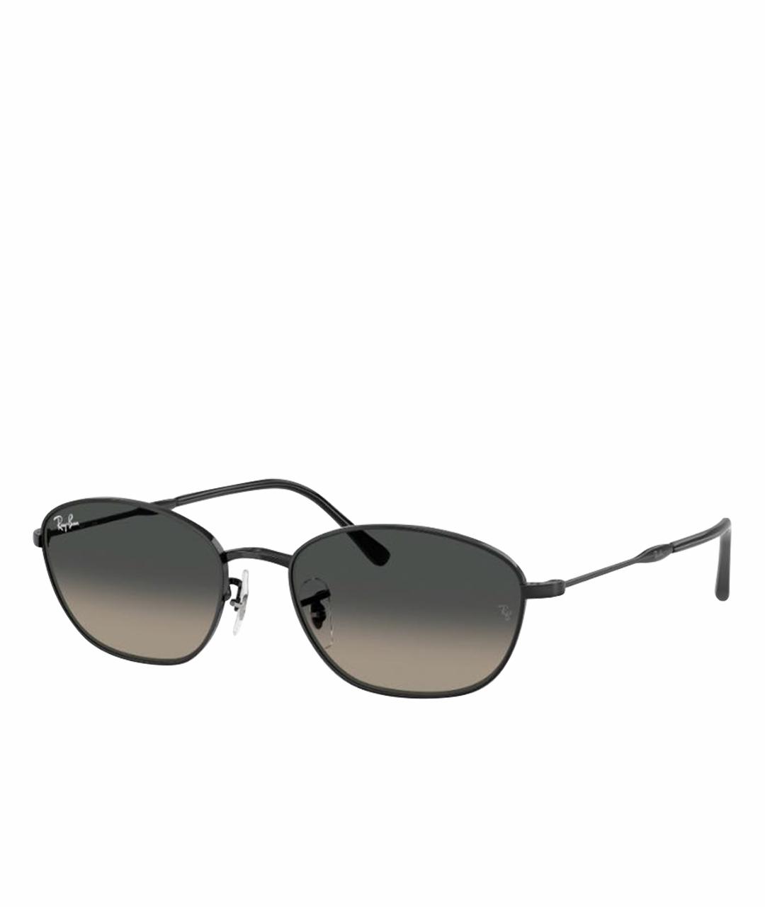 RAY BAN Черные металлические солнцезащитные очки, фото 1