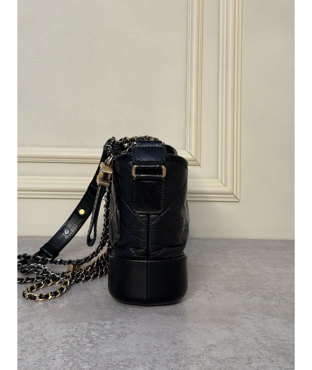 CHANEL Черная кожаная сумка через плечо, фото 4