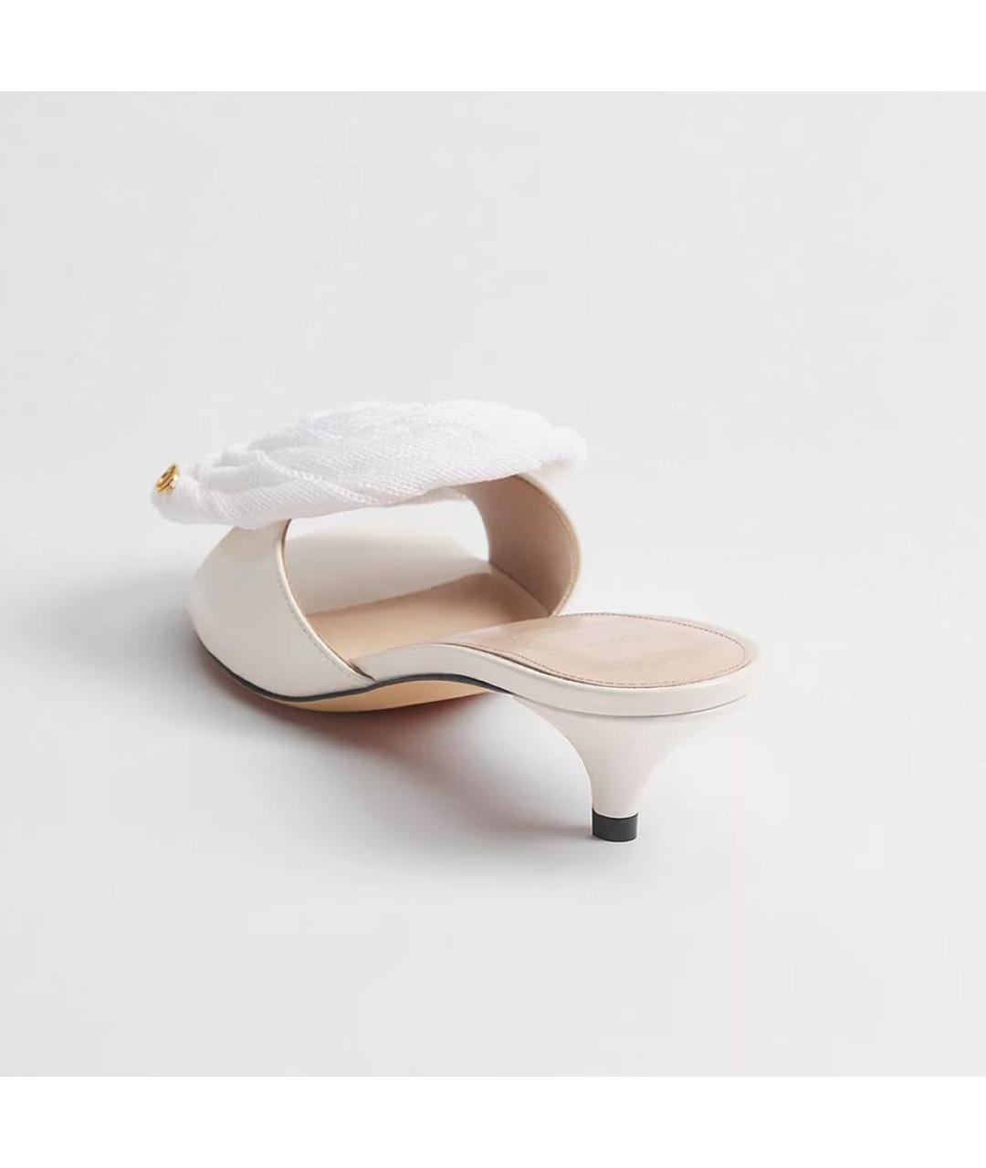 CHRISTIAN DIOR Белые сандалии, фото 2