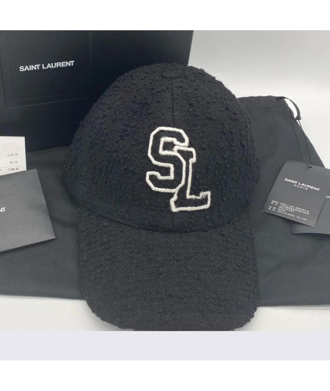 SAINT LAURENT Черная кепка, фото 8