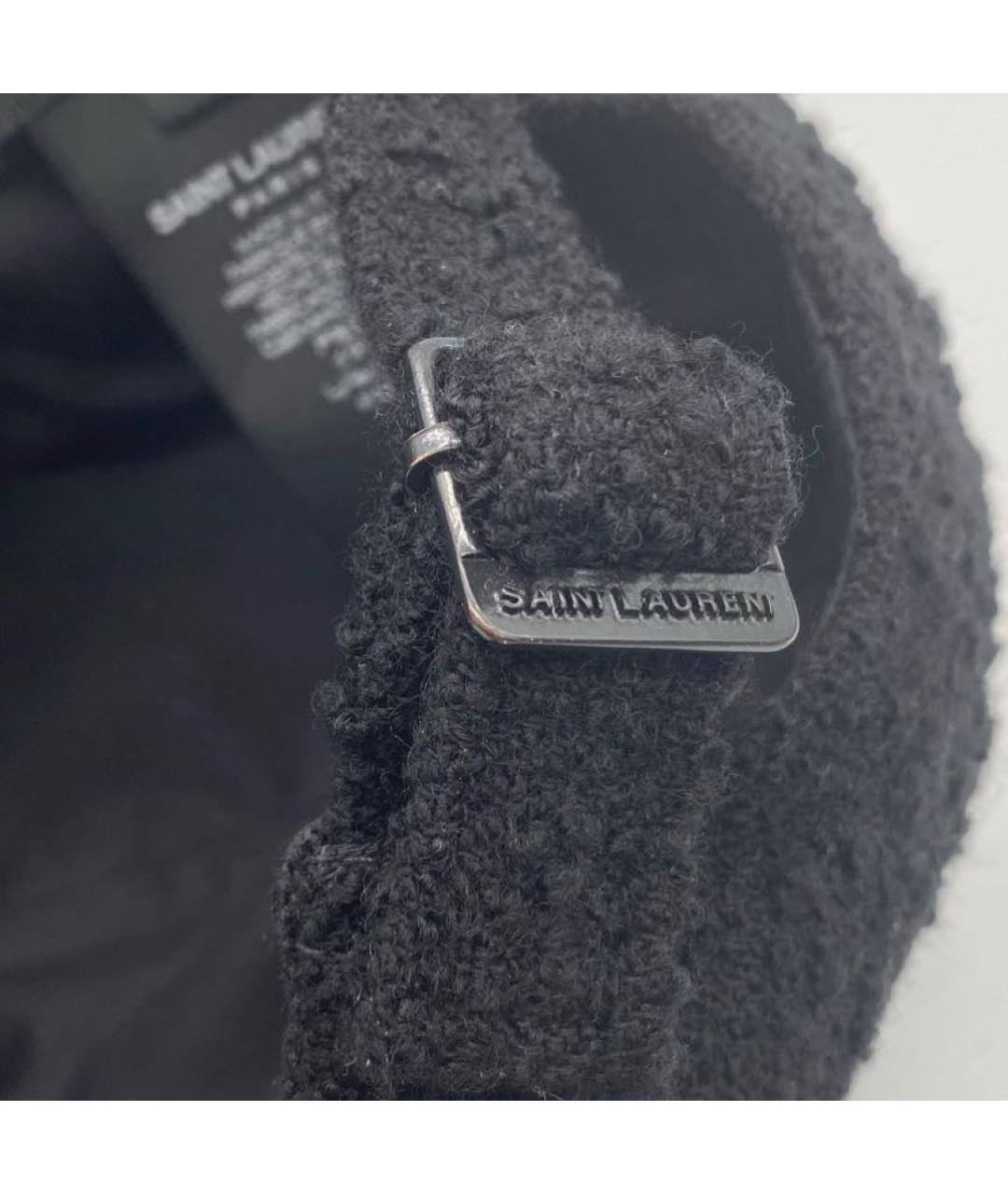SAINT LAURENT Черная кепка, фото 3