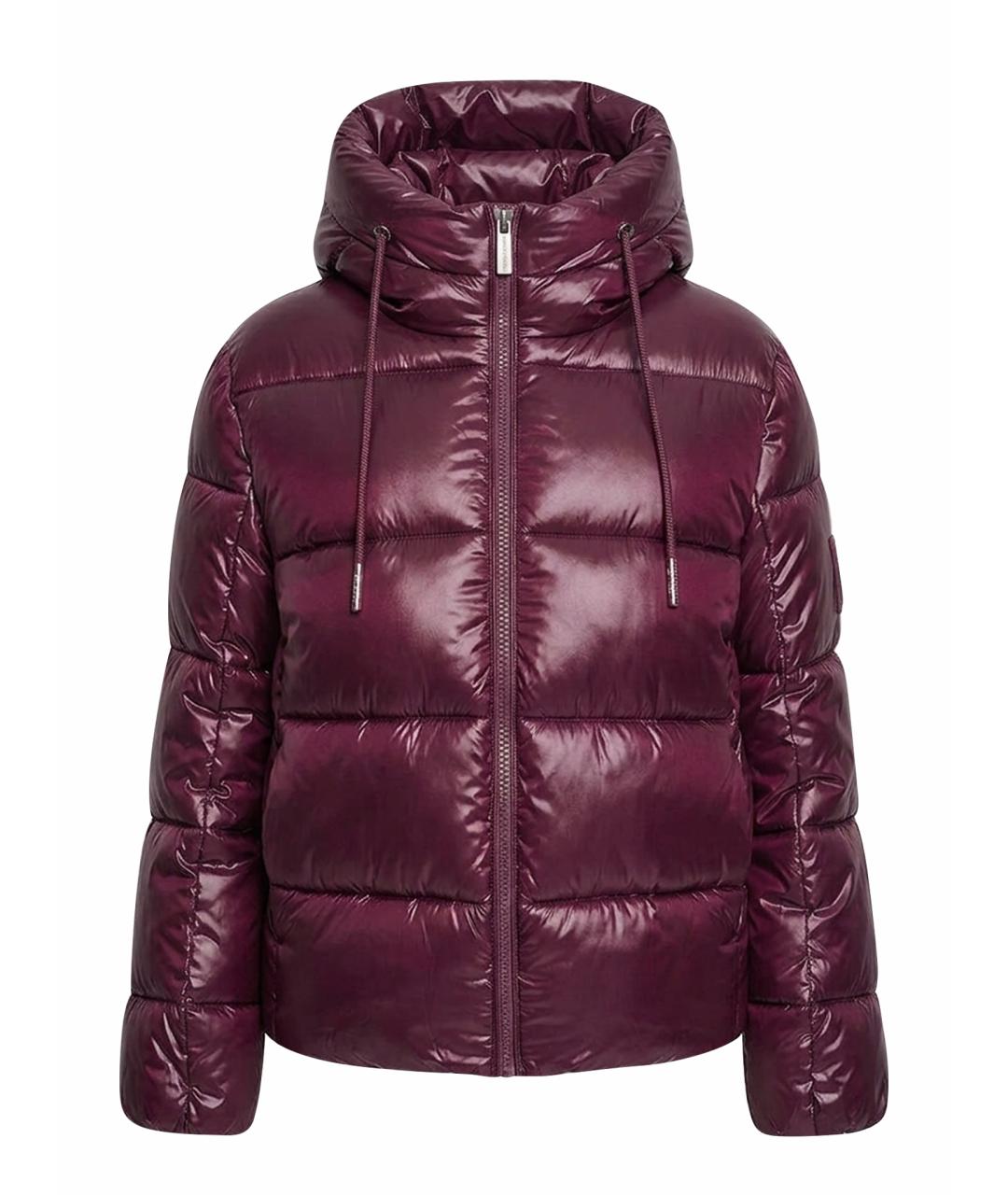 DKNY Бордовая полиамидовая куртка, фото 1