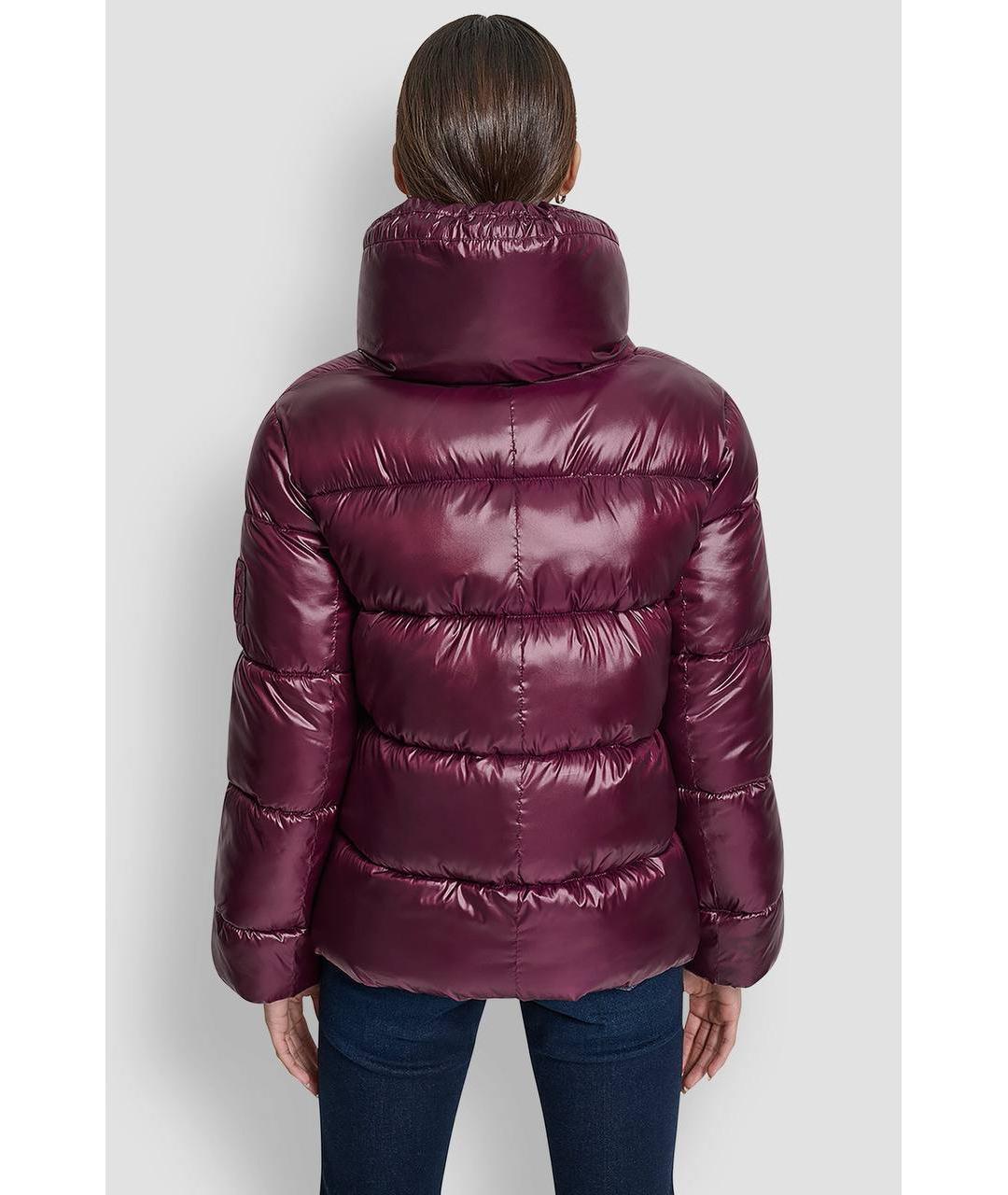 DKNY Бордовая полиамидовая куртка, фото 2