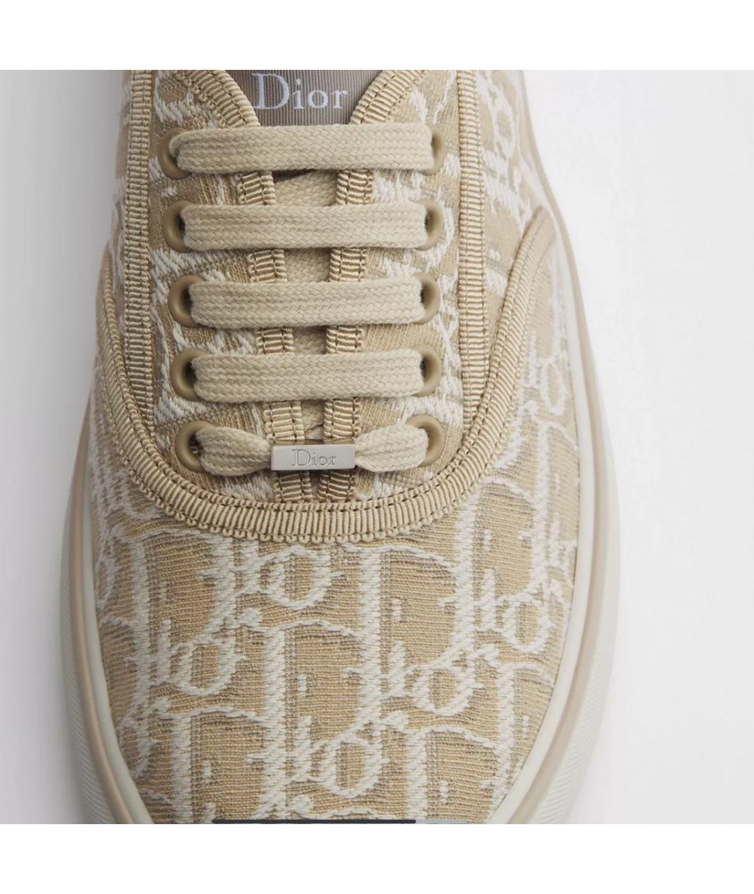 CHRISTIAN DIOR Бежевые кеды, фото 3