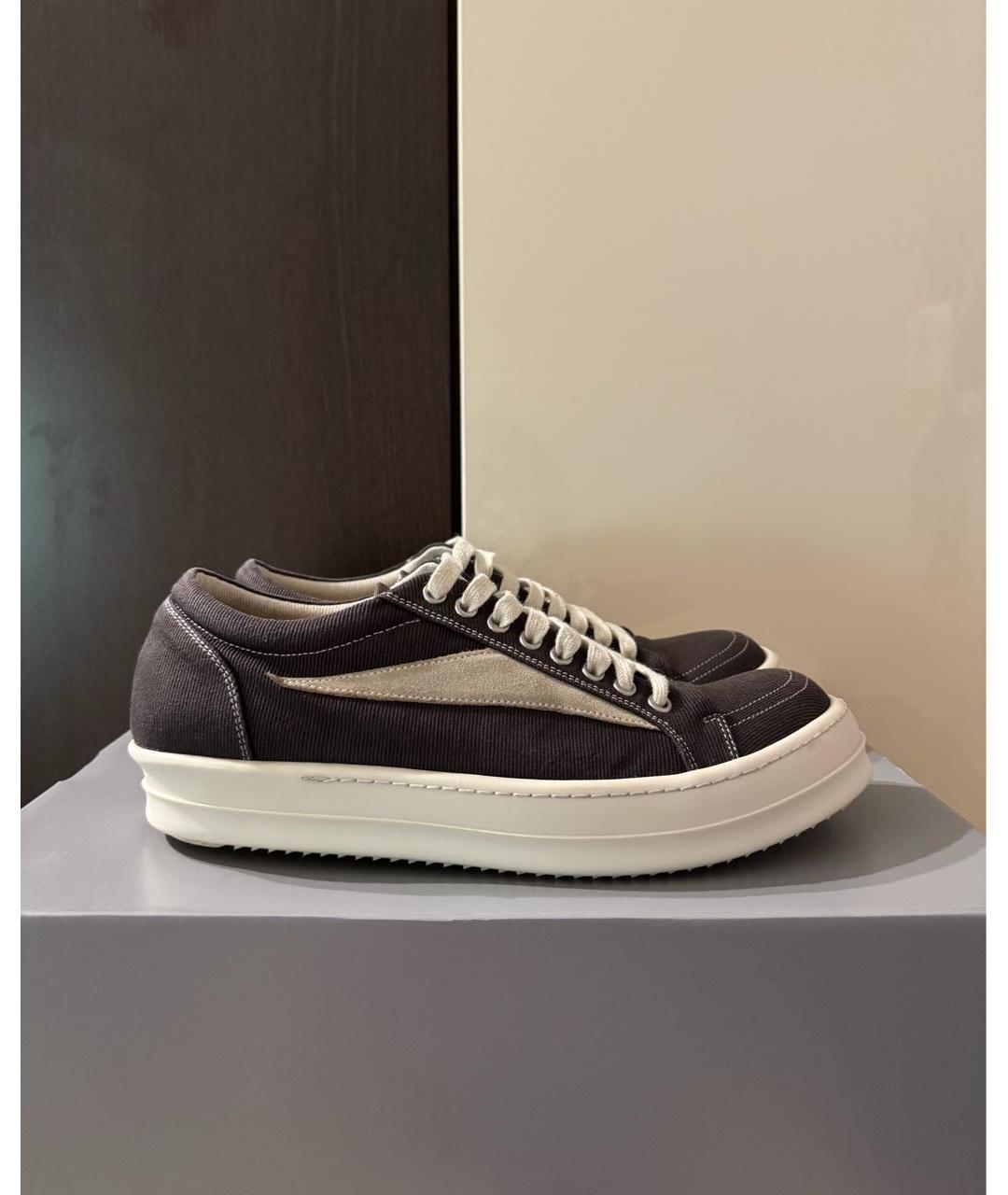 RICK OWENS DRKSHDW Черные кеды, фото 5