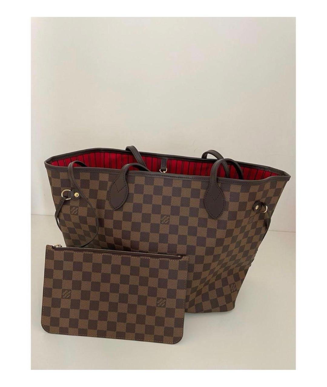LOUIS VUITTON Коричневая сумка тоут, фото 4
