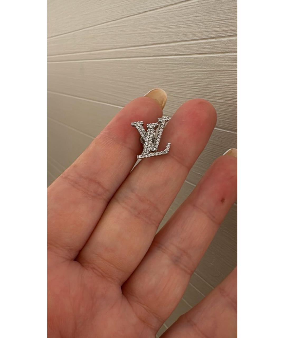 LOUIS VUITTON Серебряные металлические серьги, фото 4
