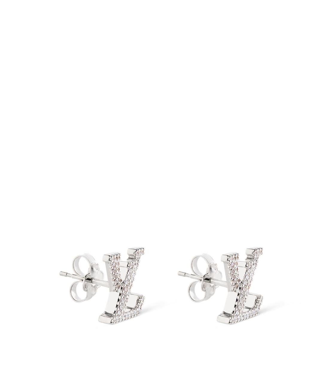 LOUIS VUITTON Серебряные металлические серьги, фото 3
