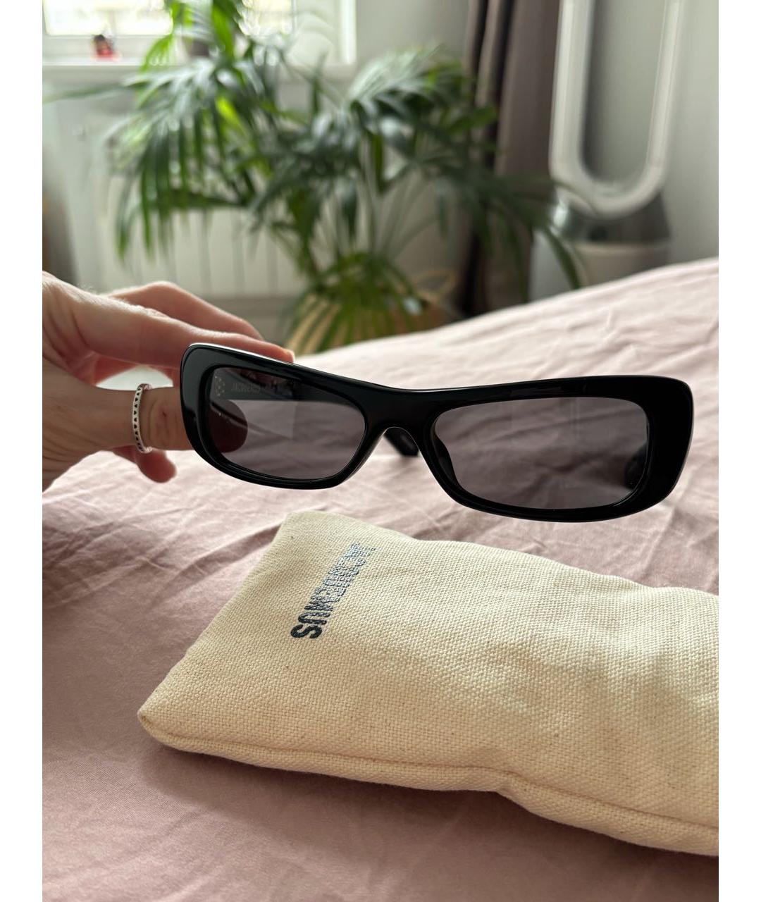 JACQUEMUS Черные пластиковые солнцезащитные очки, фото 9