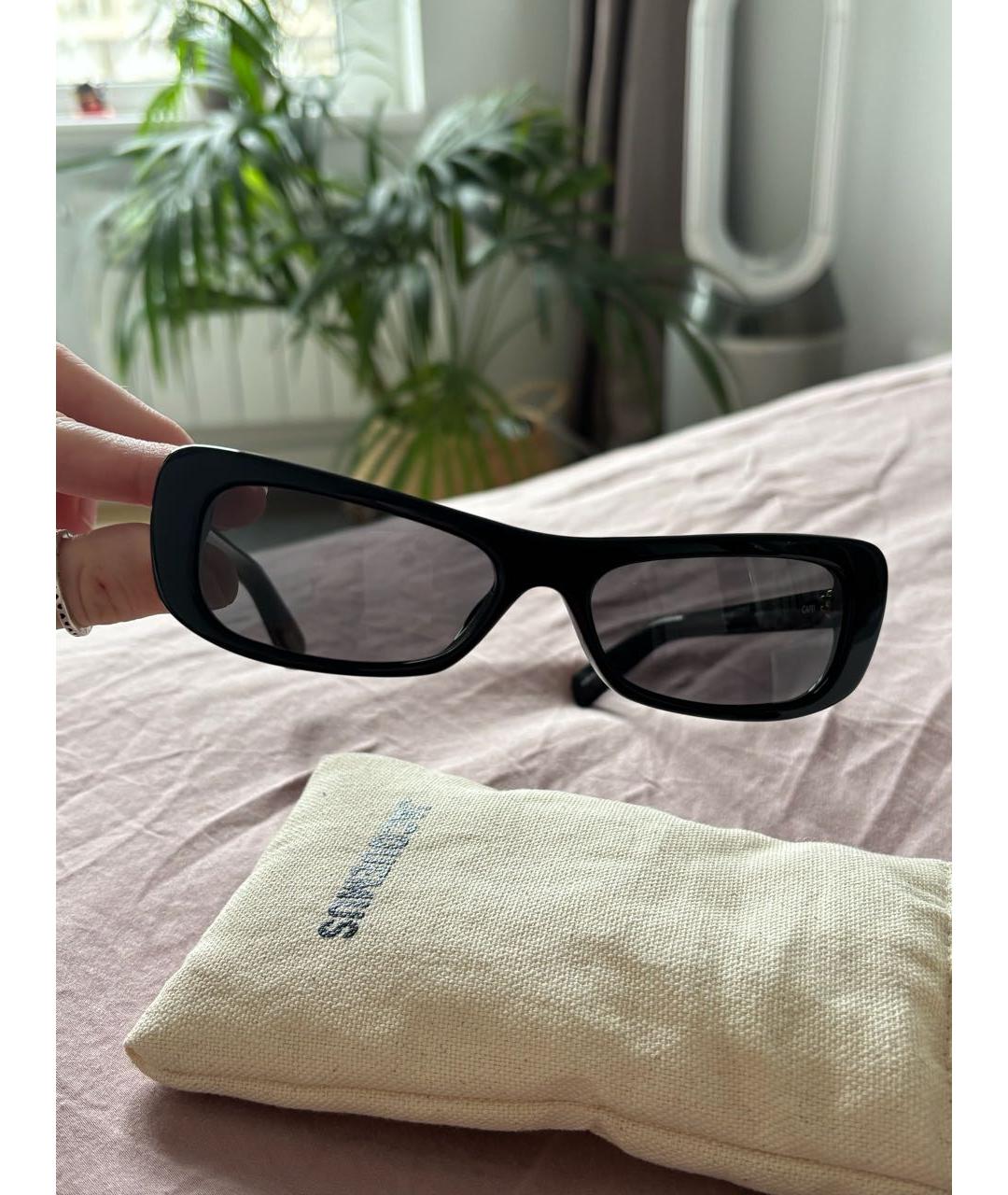 JACQUEMUS Черные пластиковые солнцезащитные очки, фото 8