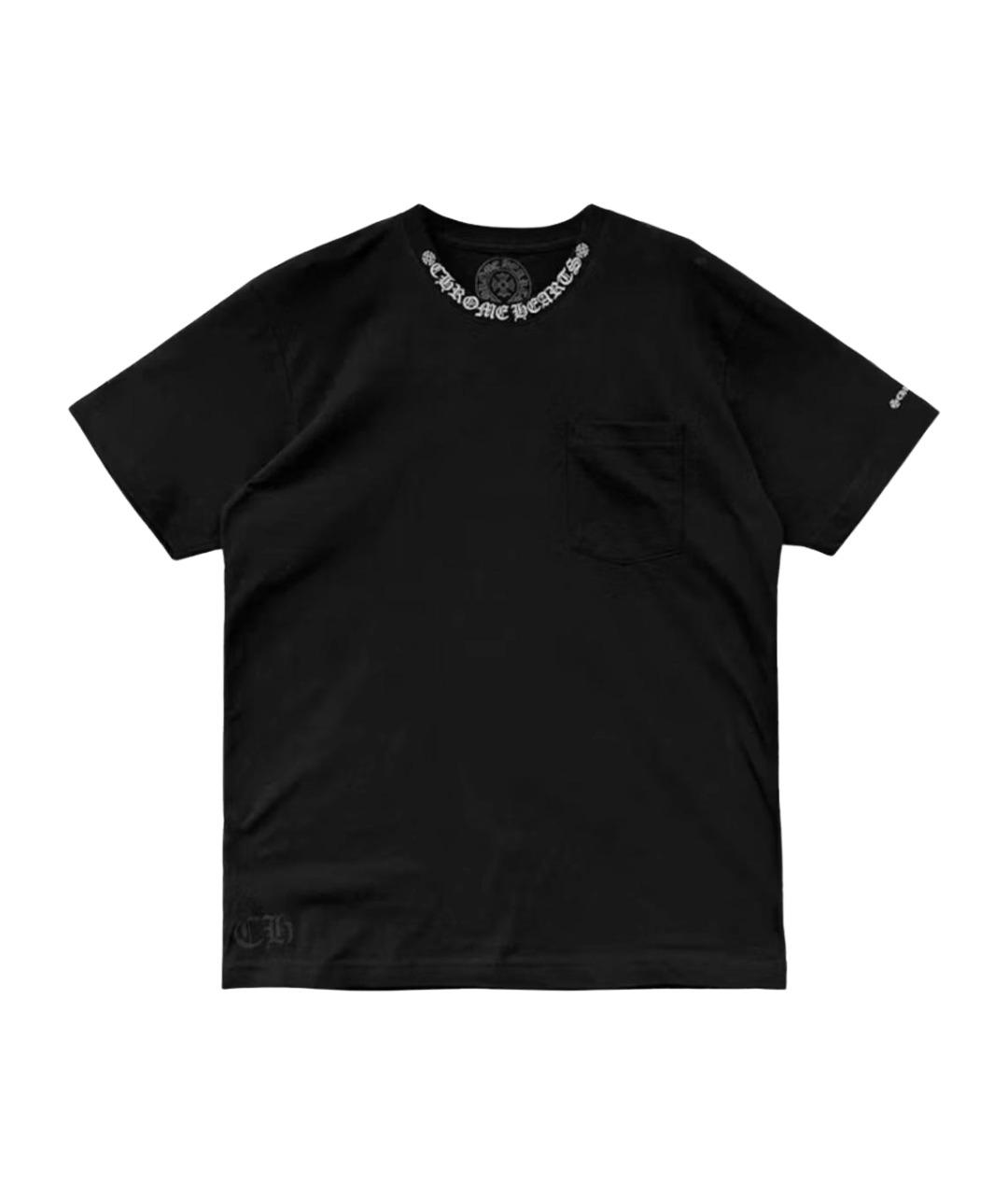 CHROME HEARTS Черная хлопковая футболка, фото 1