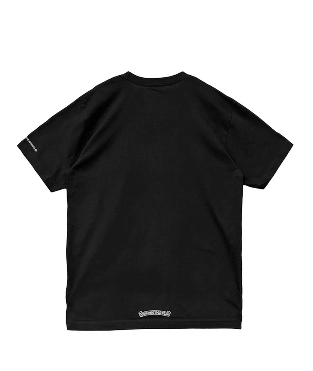 CHROME HEARTS Черная хлопковая футболка, фото 2