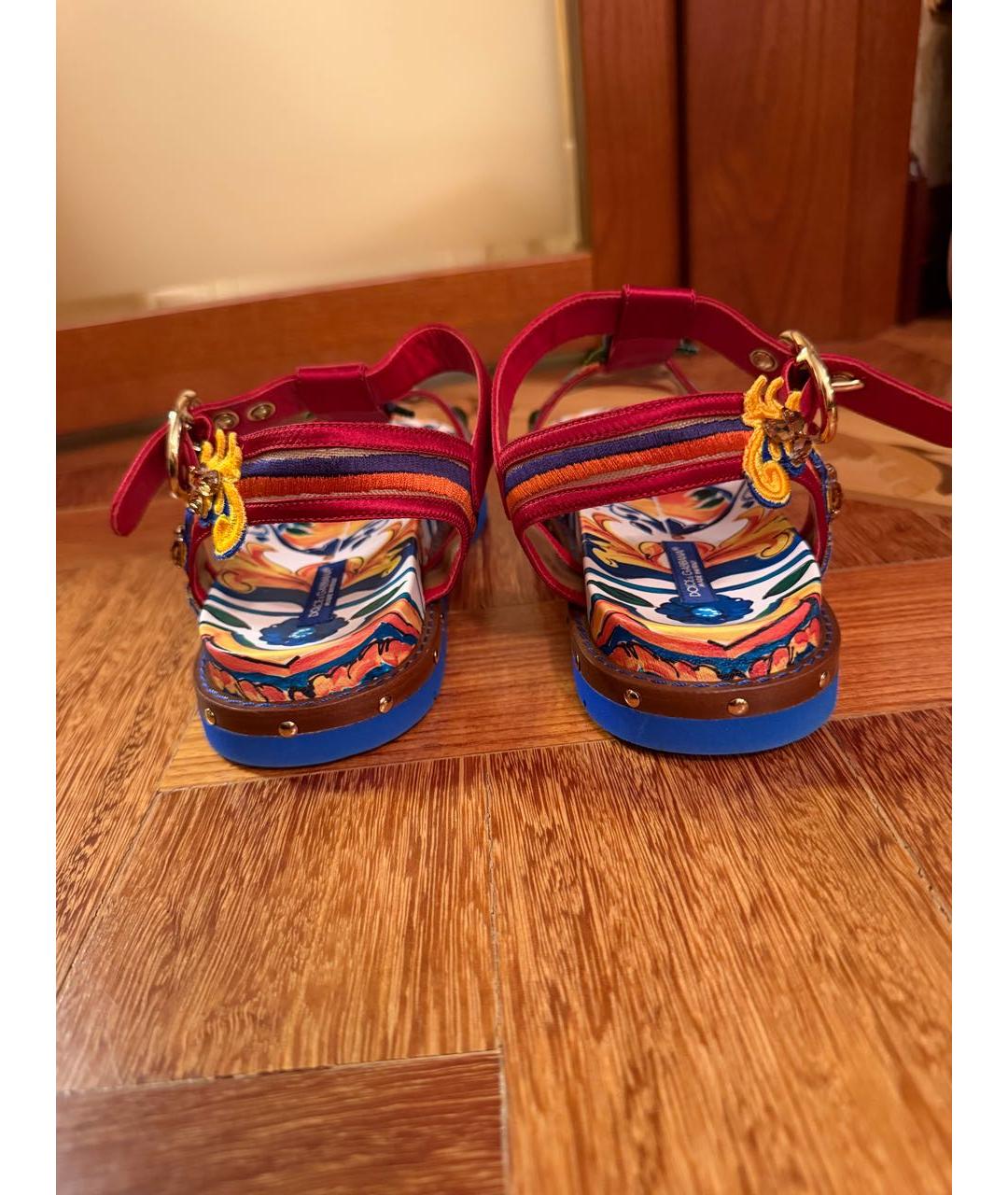 DOLCE&GABBANA Мульти сандалии, фото 4