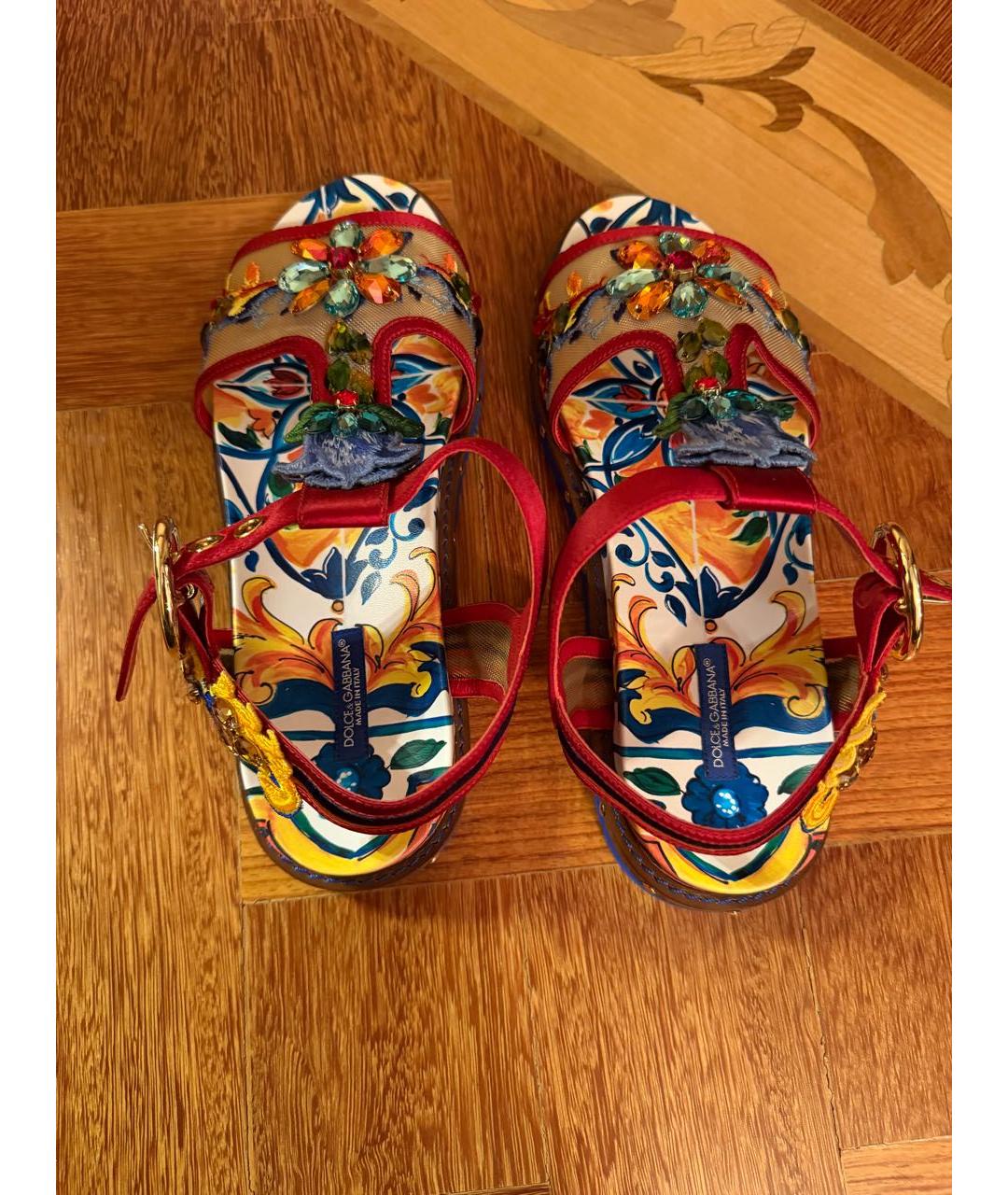 DOLCE&GABBANA Мульти сандалии, фото 3