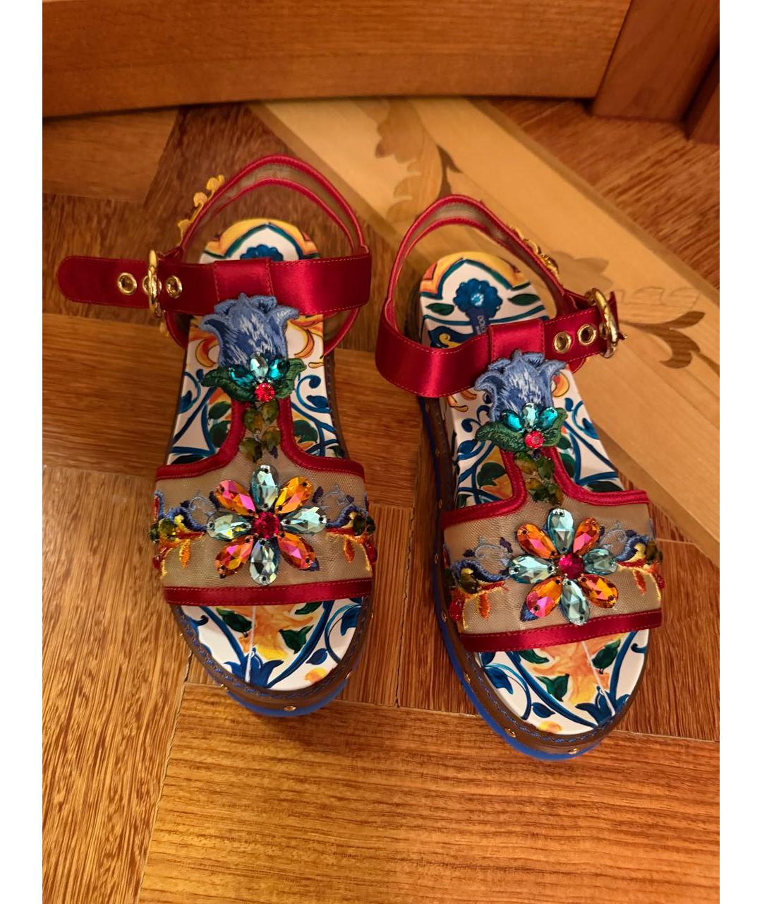 DOLCE&GABBANA Мульти сандалии, фото 2